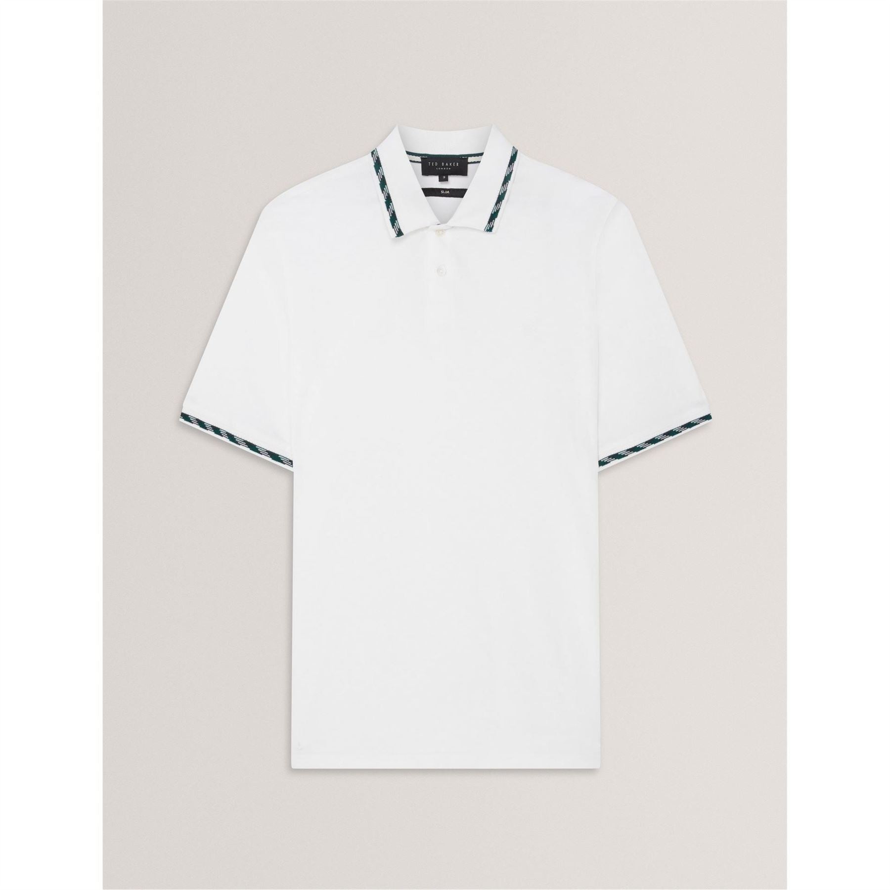 Ted Baker Jacquard Collared Neck Short Sleeve Polo Shirt