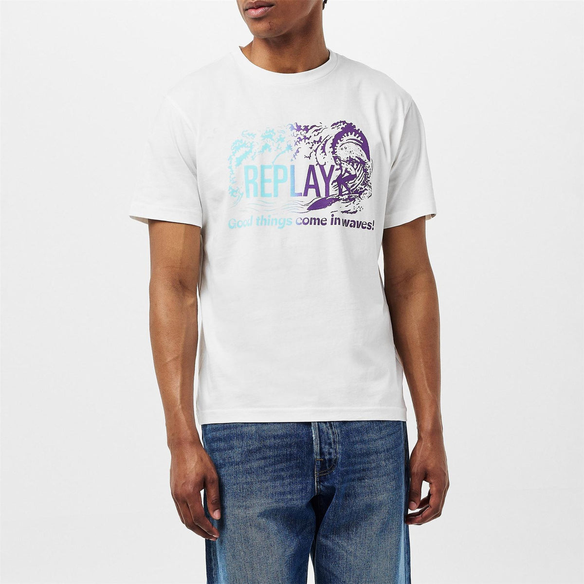 Replay Regular Fit Crew Neck Short Sleeve T-Shirt