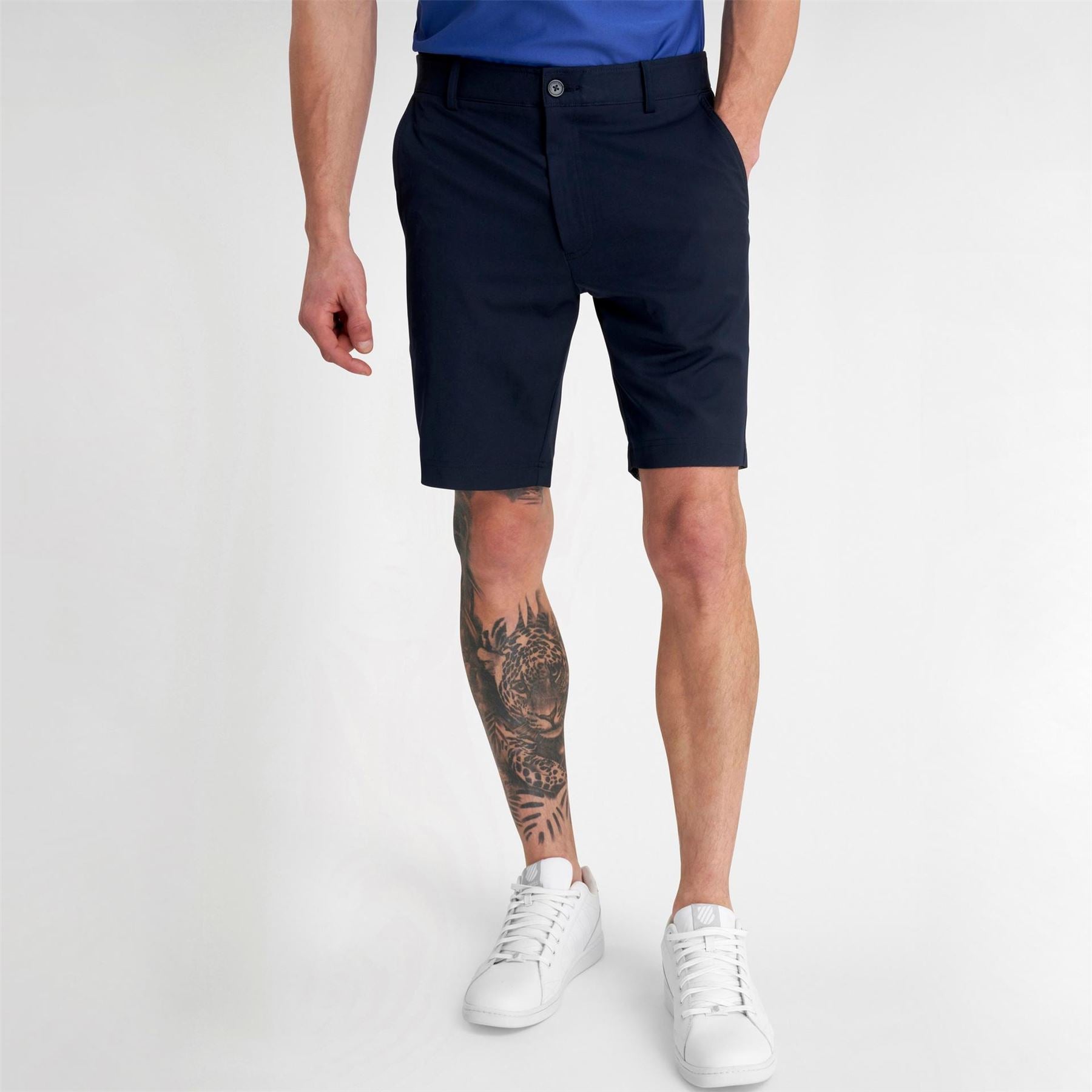 Calvin Klein Golf Logo Print Chino Bermuda Shorts