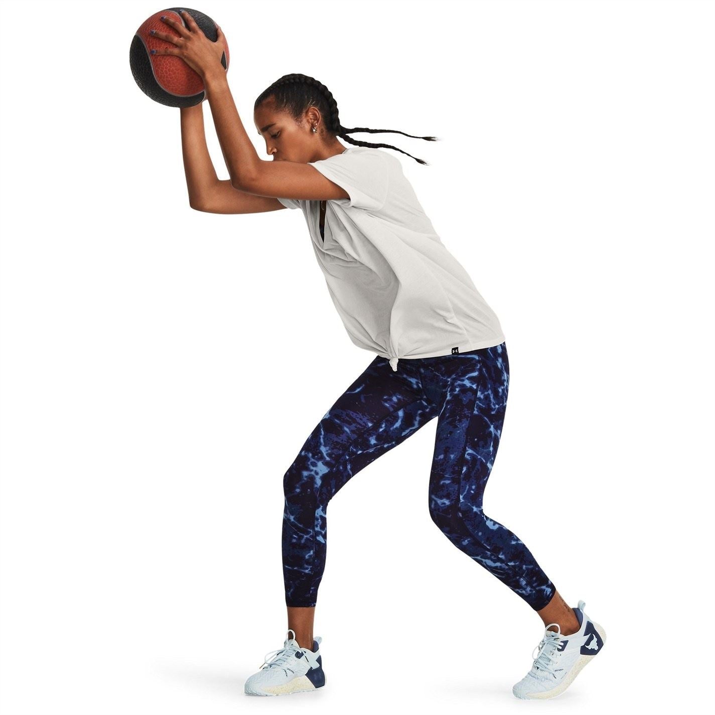 Under Armour Womens Armour Pjt Rck Completer Deep V T Gym Top