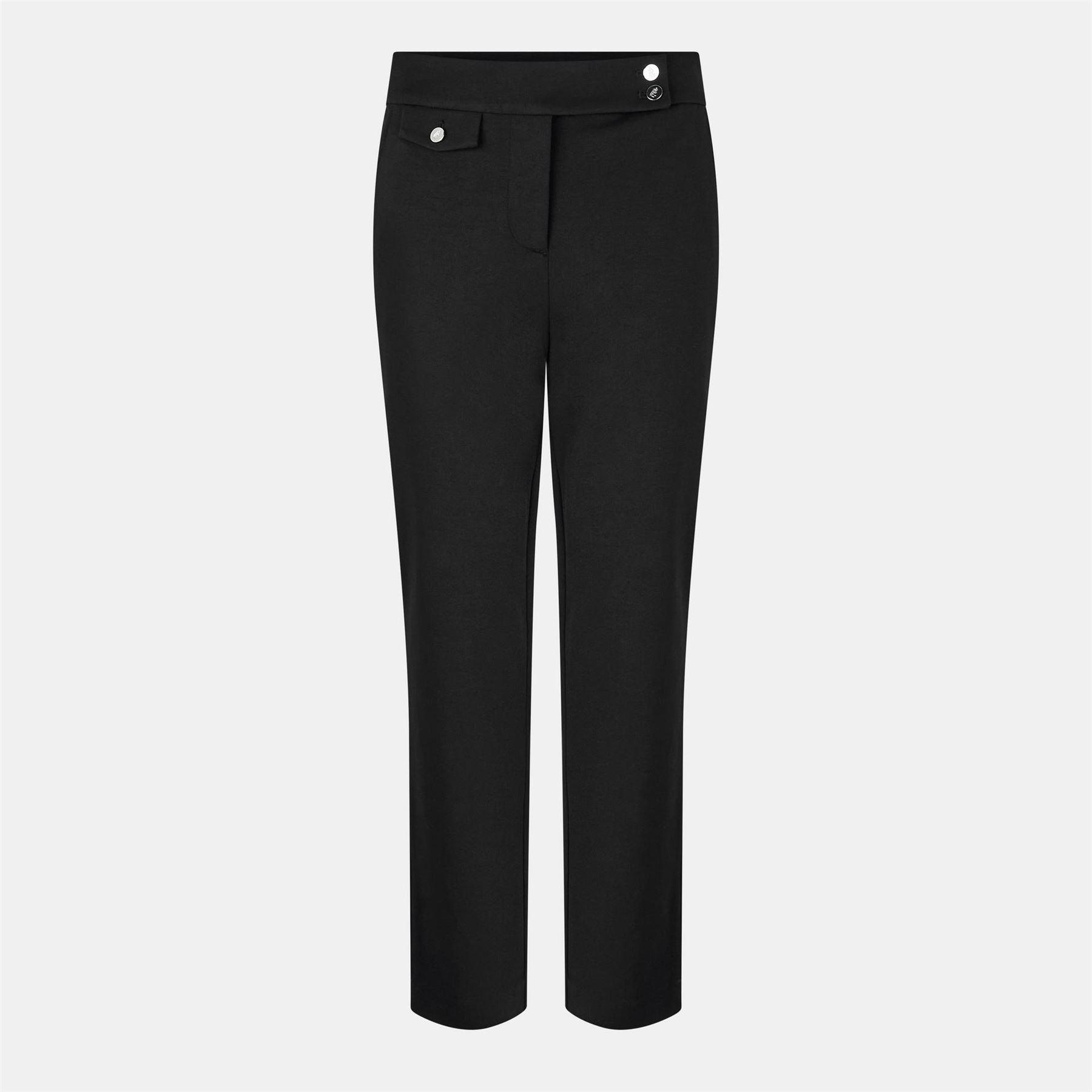 Lauren by Ralph Lauren Real Leather Zinleah Straight Leg Trouser