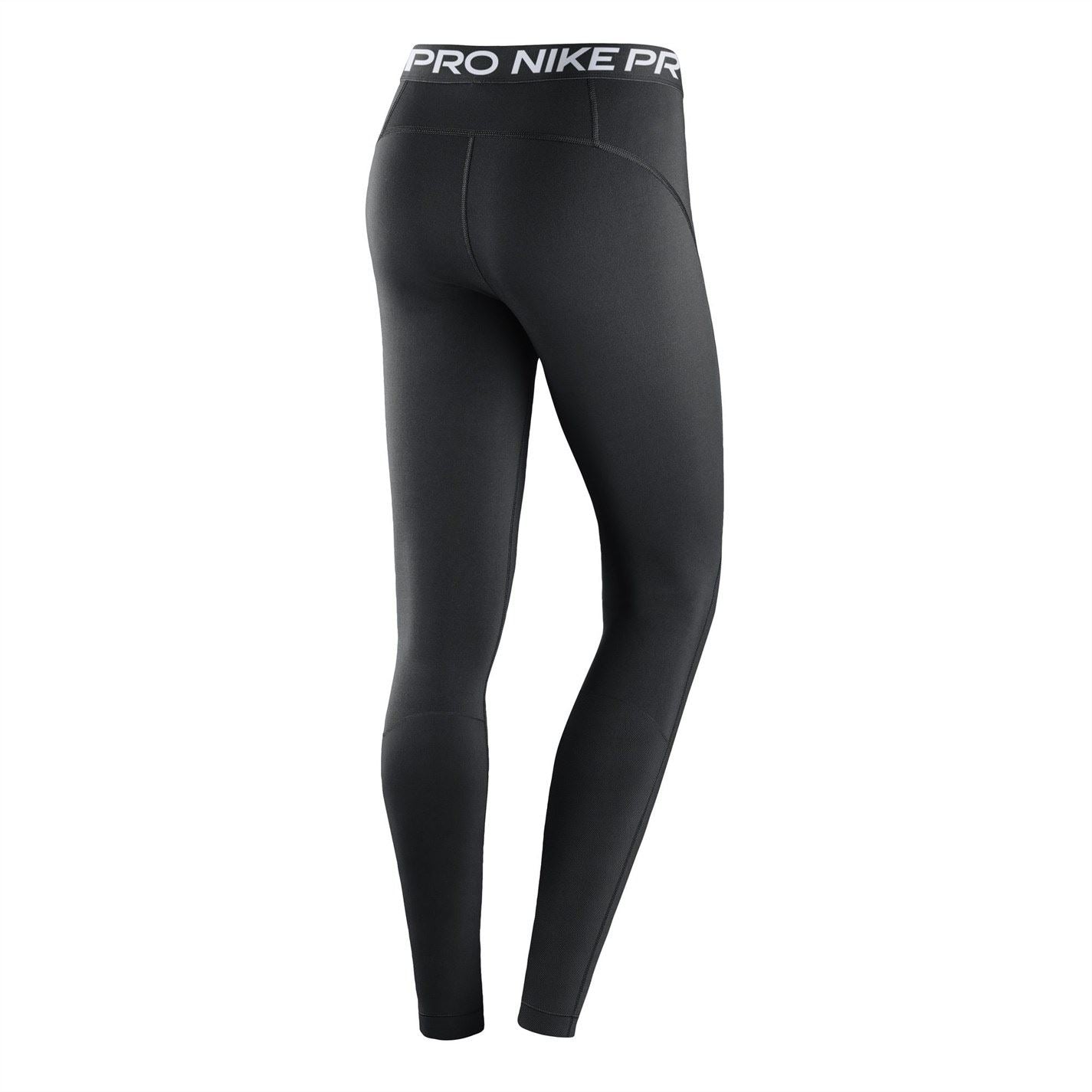 Nike Womens Pro Mid Rise Mesh Panelled Leggings
