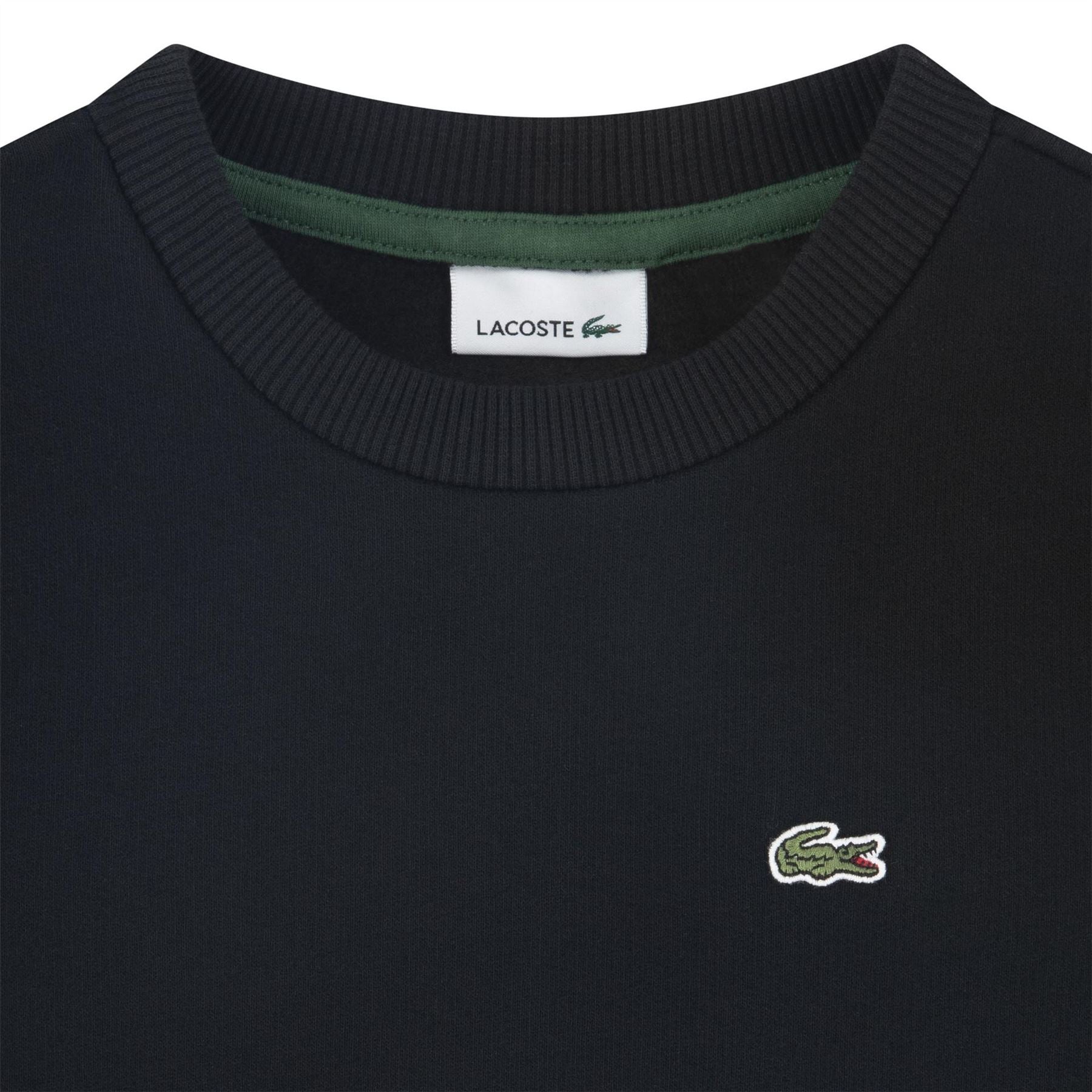 Lacoste Logo Fleece Crew Neck Sweater Juniors