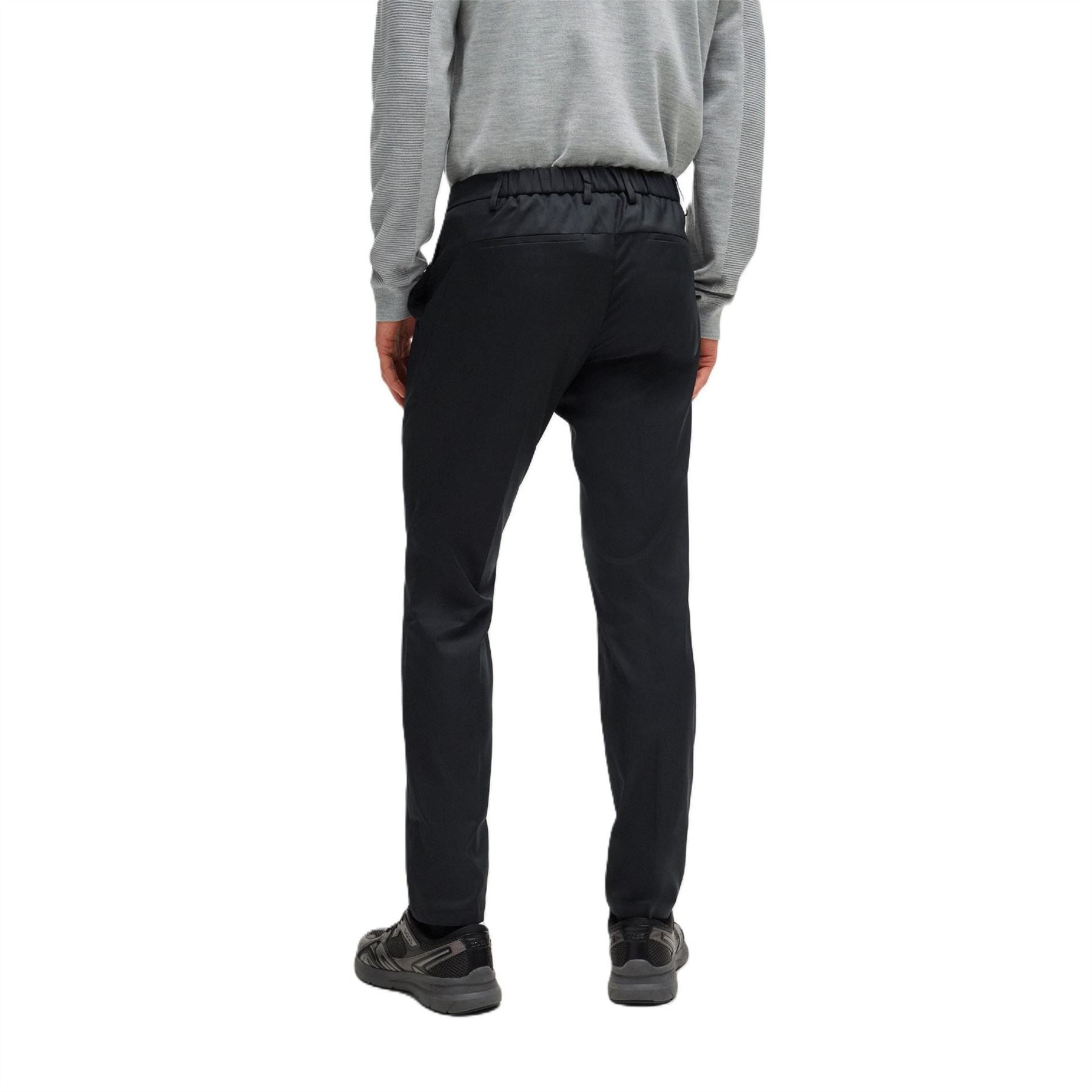 Boss Drax Solid Patterned Straight Trousers