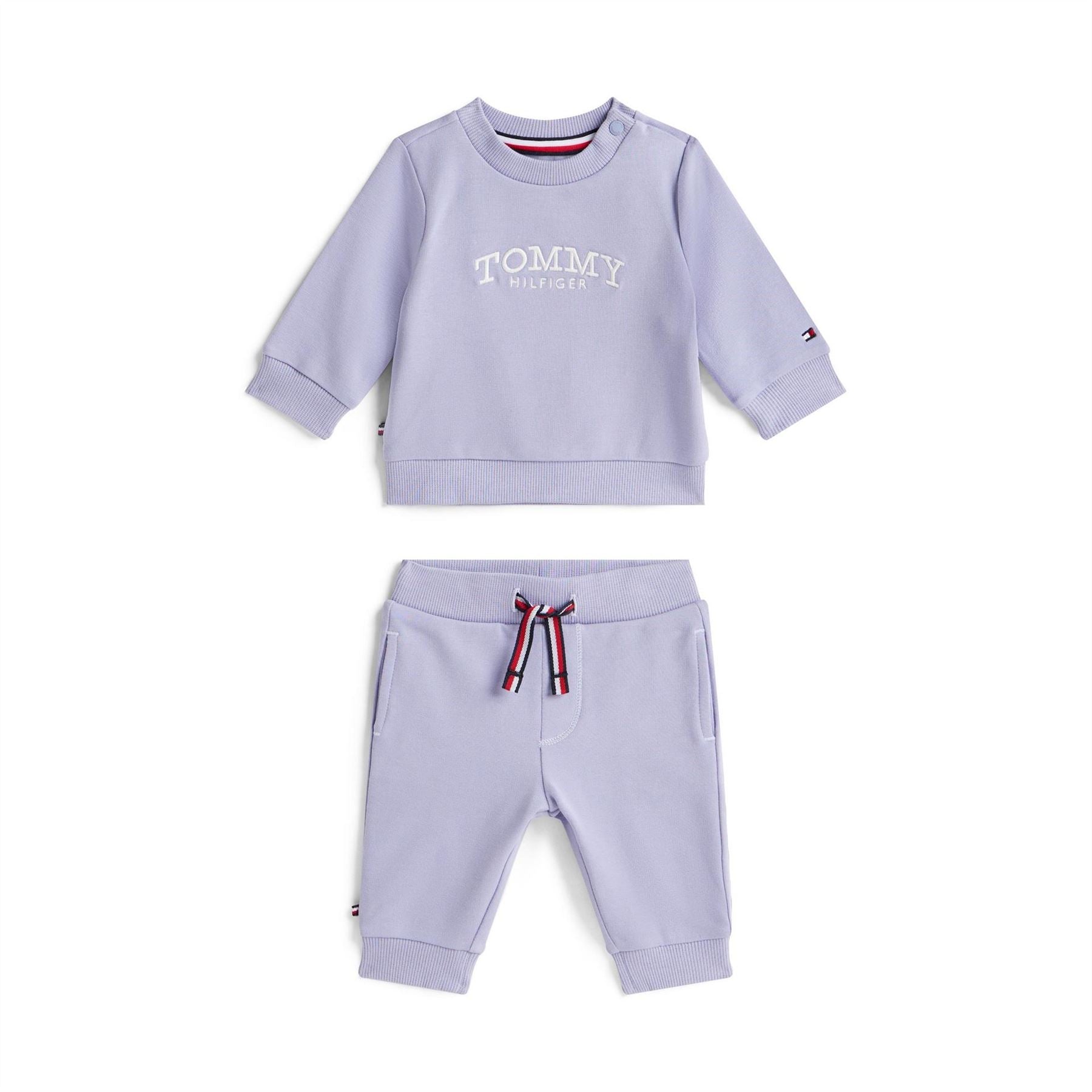 Tommy Hilfiger Arch Lettering Crew Neck Long Sleeve Sweatshirt Jogger Coord Set