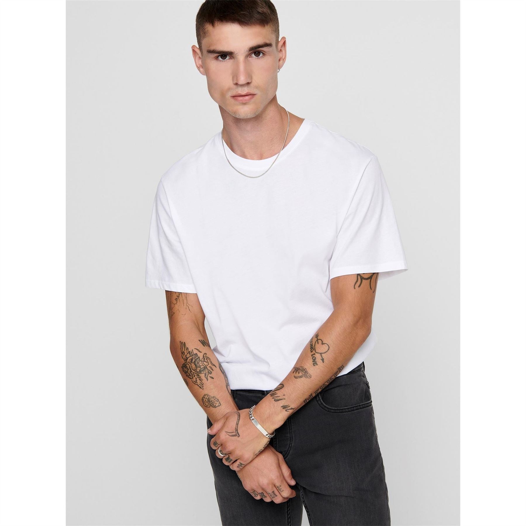 Only and Sons Oversize Fit Crew Neck Short Sleeve Boyfriend T-Shirt