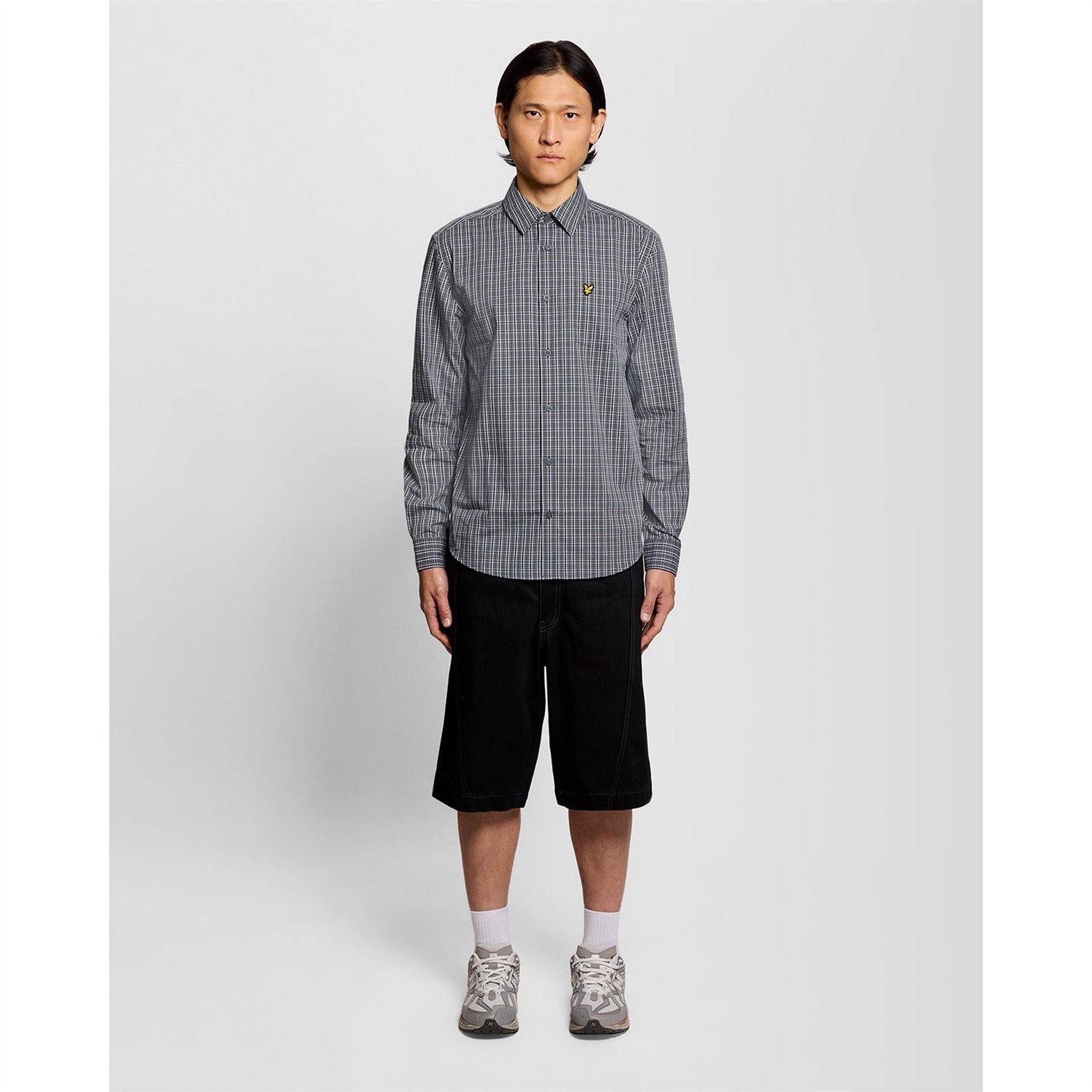 Lyle and Scott Long Sleeve Patterned Shirt