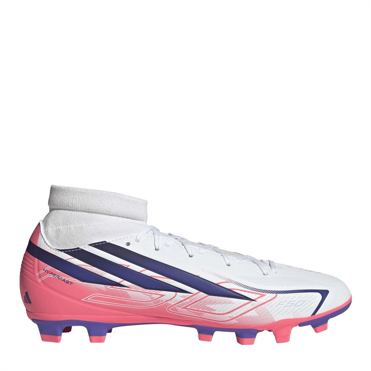 adidas Mens Hyperfast Club Mid Firm Ground   Multi Ground Football Boots