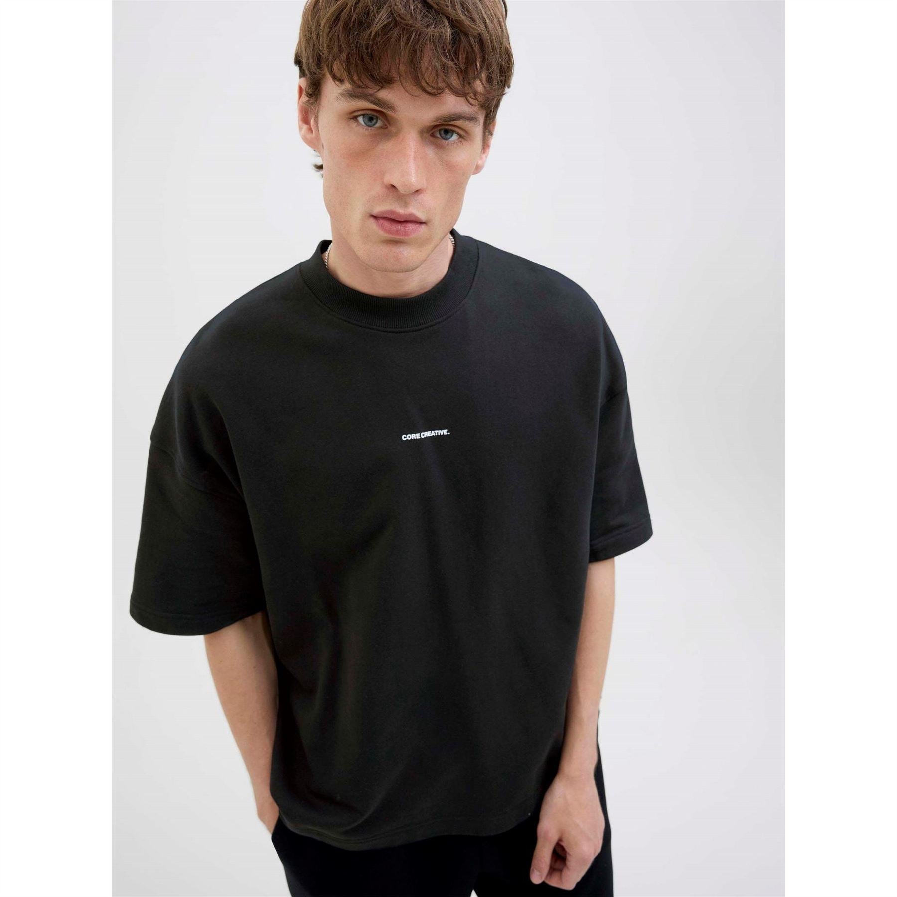 Jack and Jones Print Back Short Sleeve Crew Sweatshirt