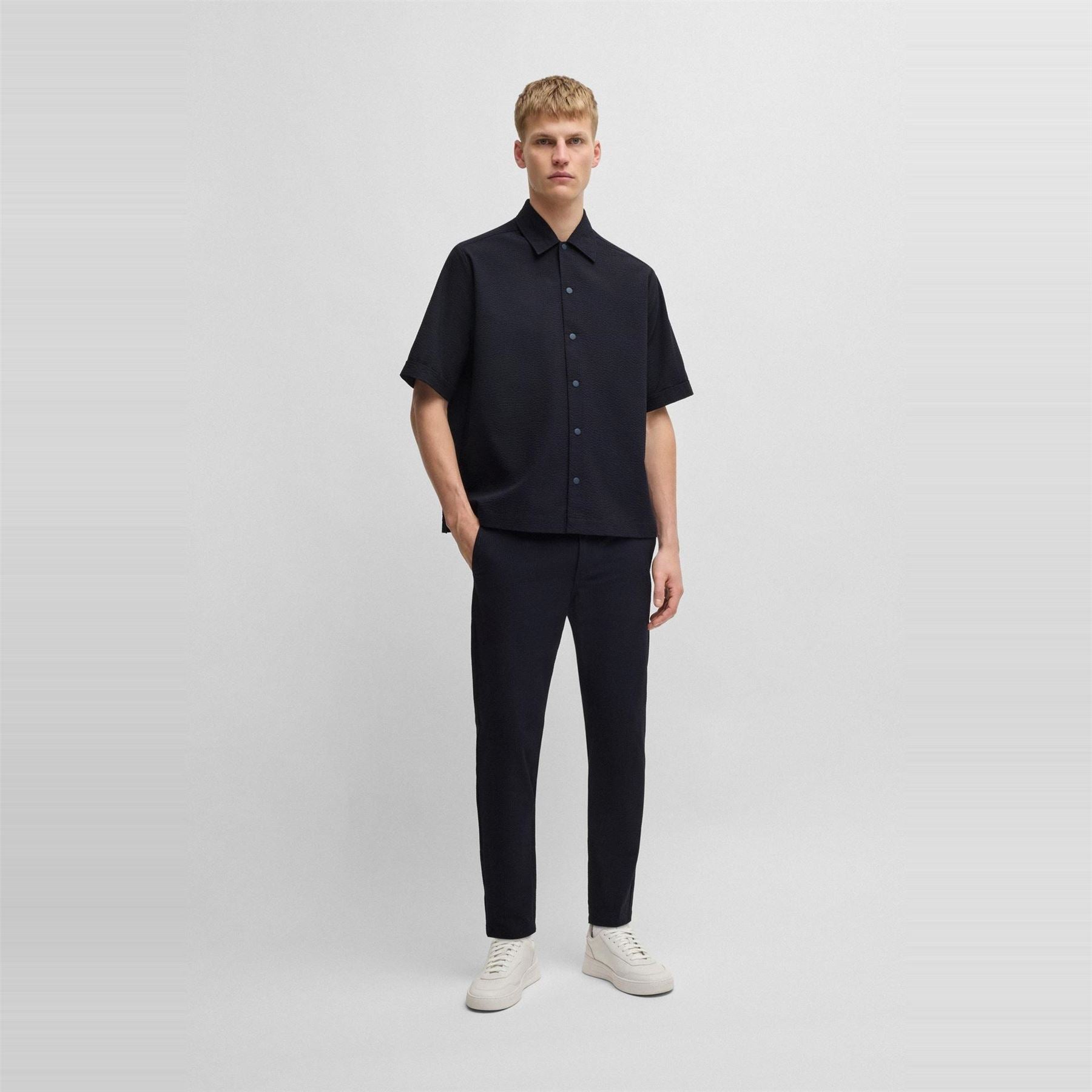 Boss Lapoully Seer Plain Short Sleeve Shirt