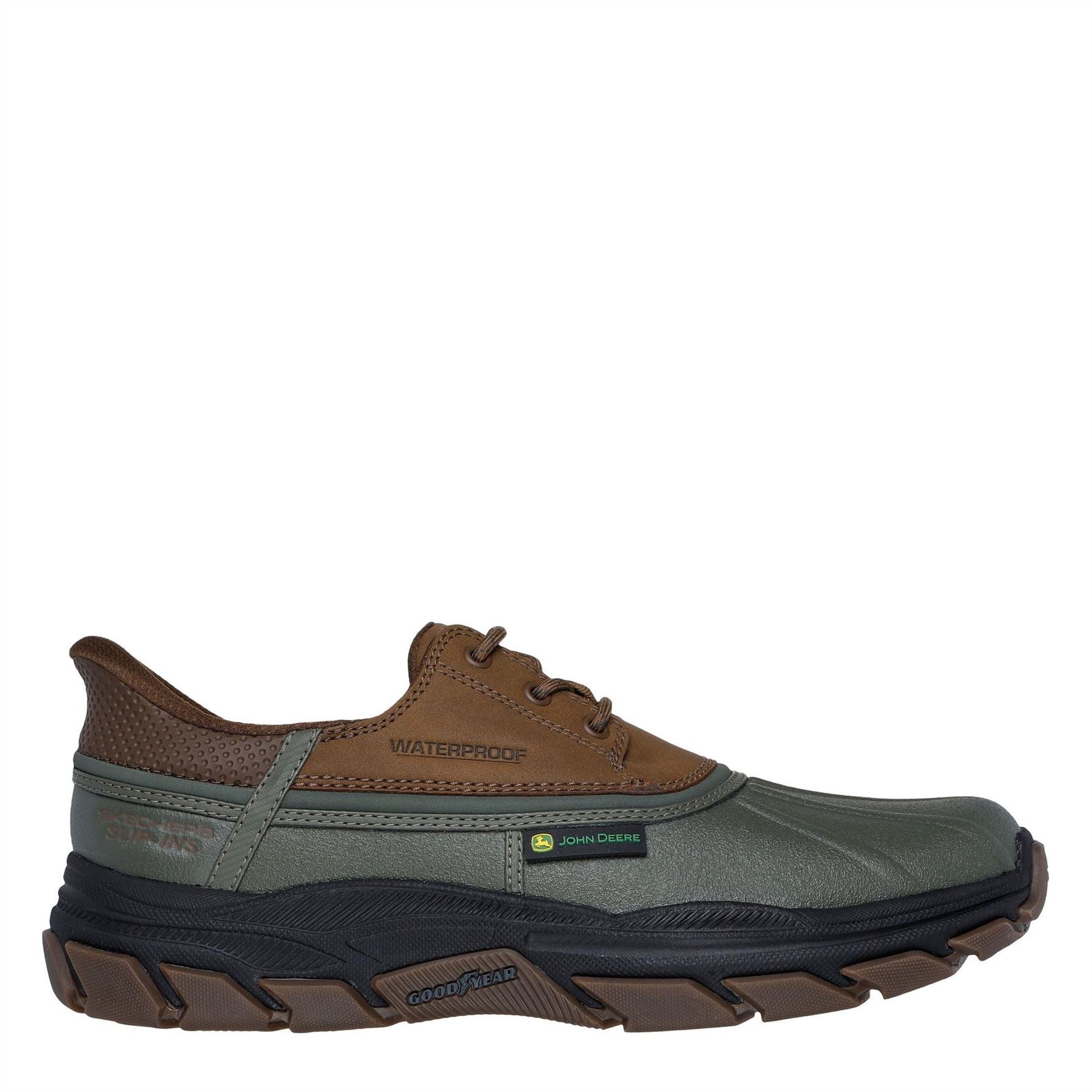 Skechers Mens Deere Slip Ins Waterproof Duck Steel Toe Cap Boots