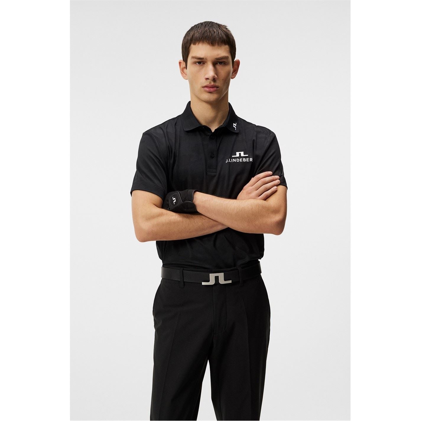 J Lindeberg Golf Short Sleeve Performance Polo Shirt