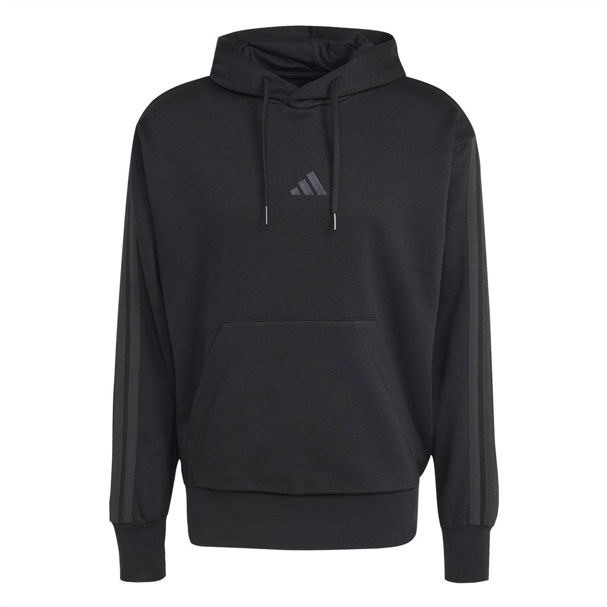 adidas Mens Fleece 3 Stripes Hoodie