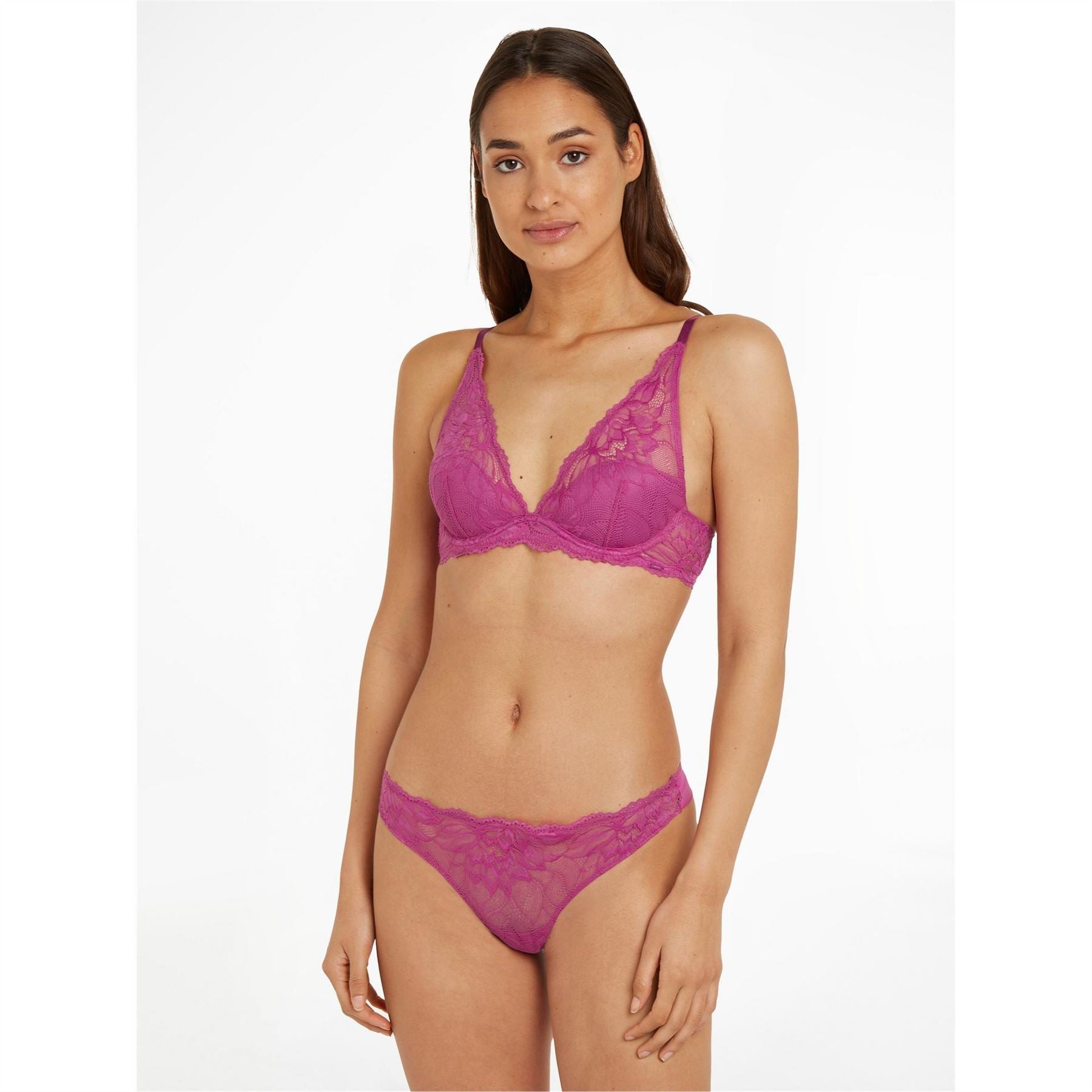 Calvin Klein Comfort Floral Plunge Bra