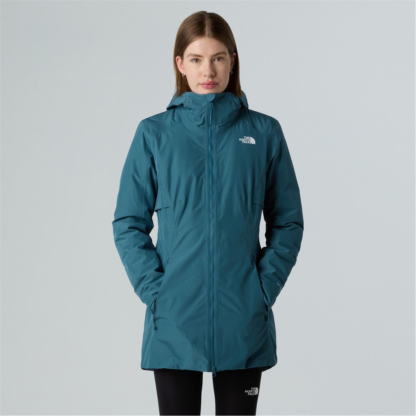 The North Face Hikesteller Hooded Solid Patterned Parka Coat