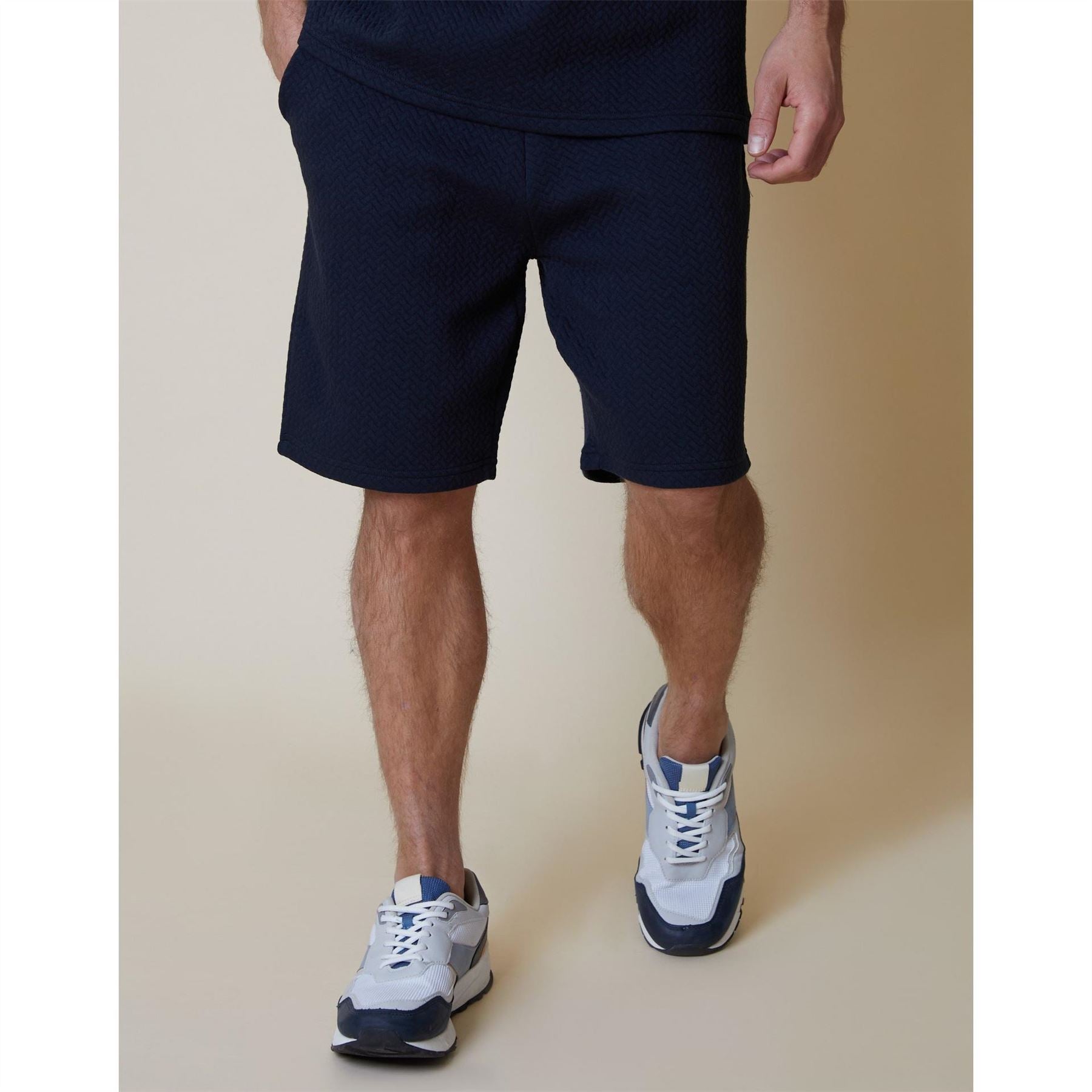Threadbare Mitch Textured Bermuda Shorts
