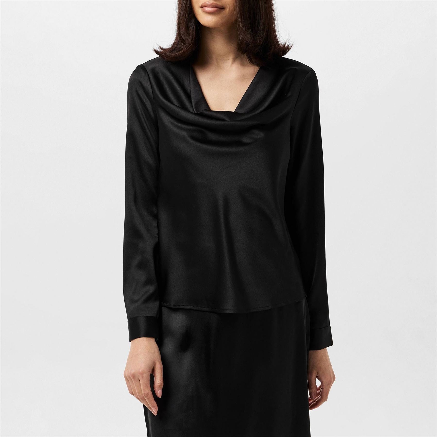 Vero Moda Cowl Neck Relaxed Fit Waist Length Blouse