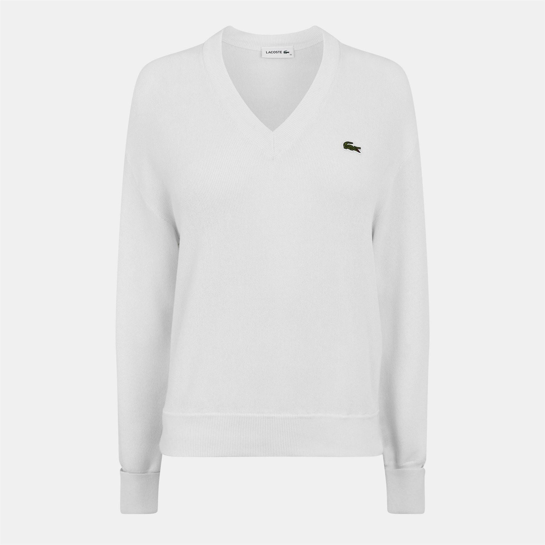 Lacoste V-Neck Regular Fit Long Sleeve Sweater