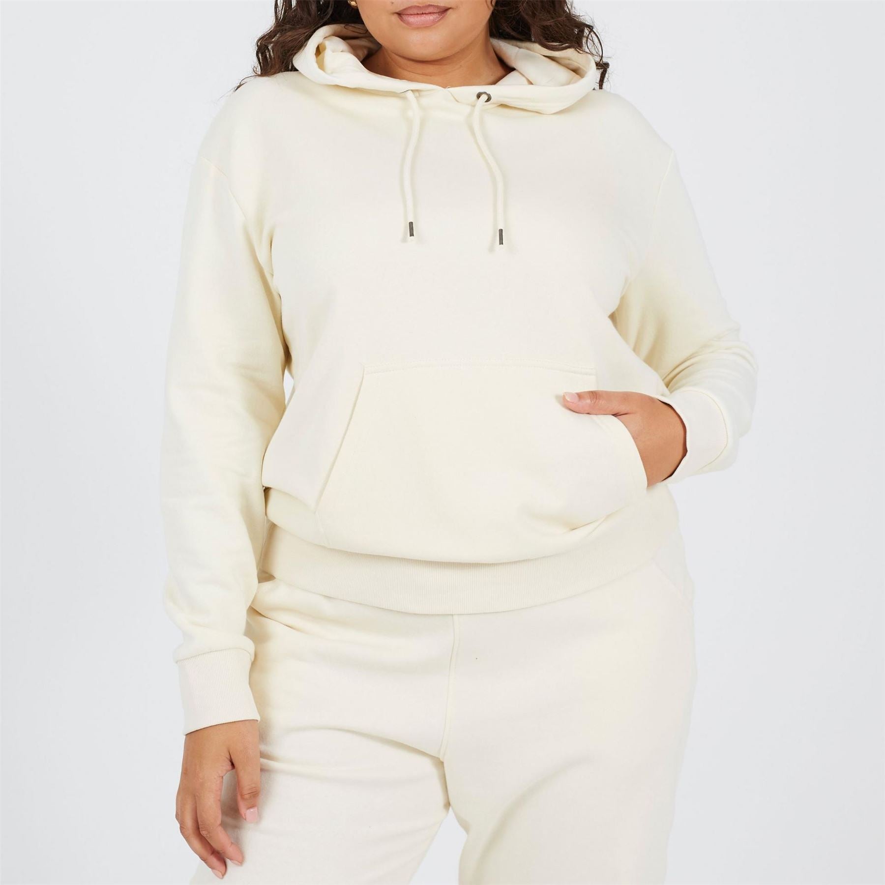 Brave Soul Hooded Neck Long Sleeve Kangaroo Pocket Sweatshirt