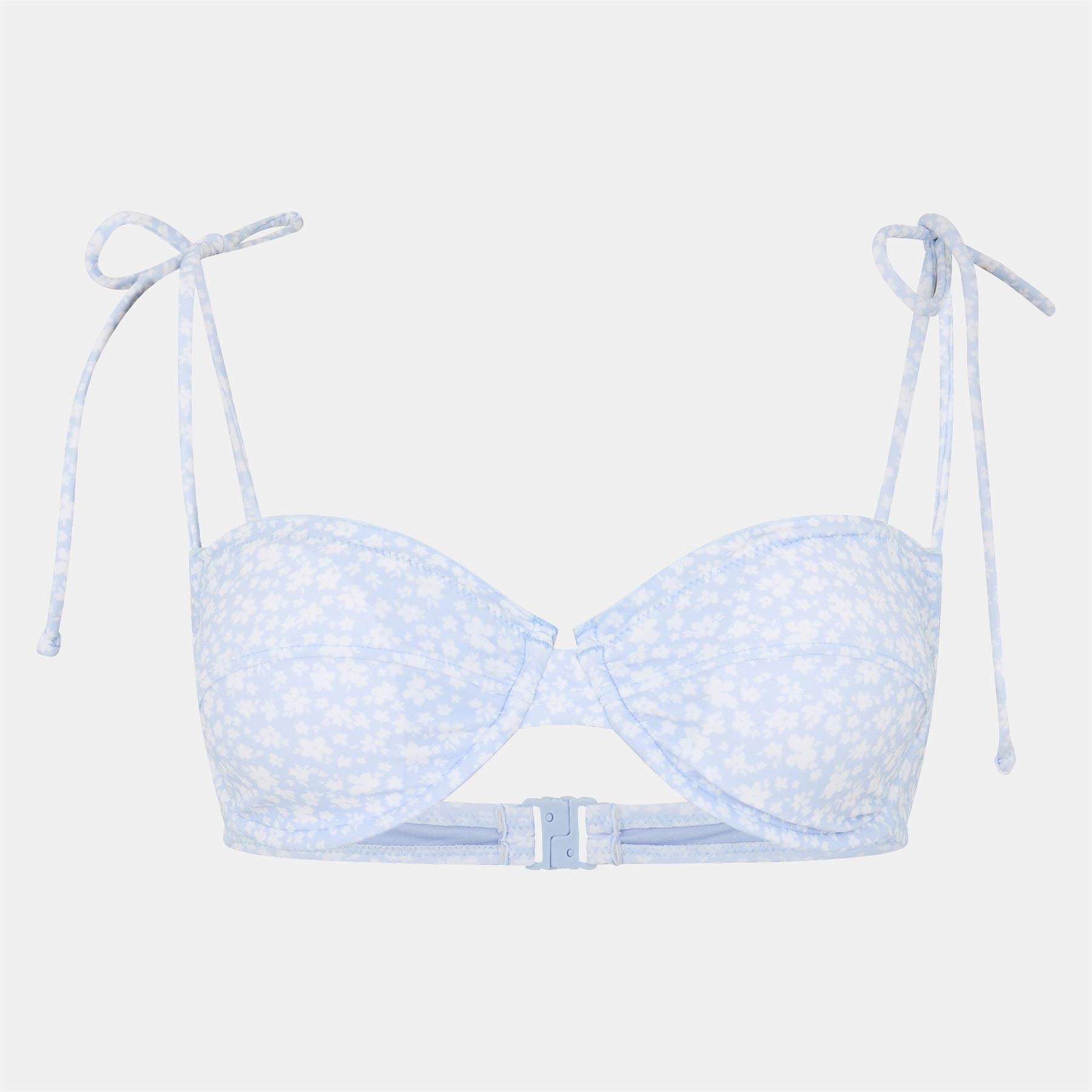 Jack Wills Lettuce Edge Balconette Bikini Gingham Set