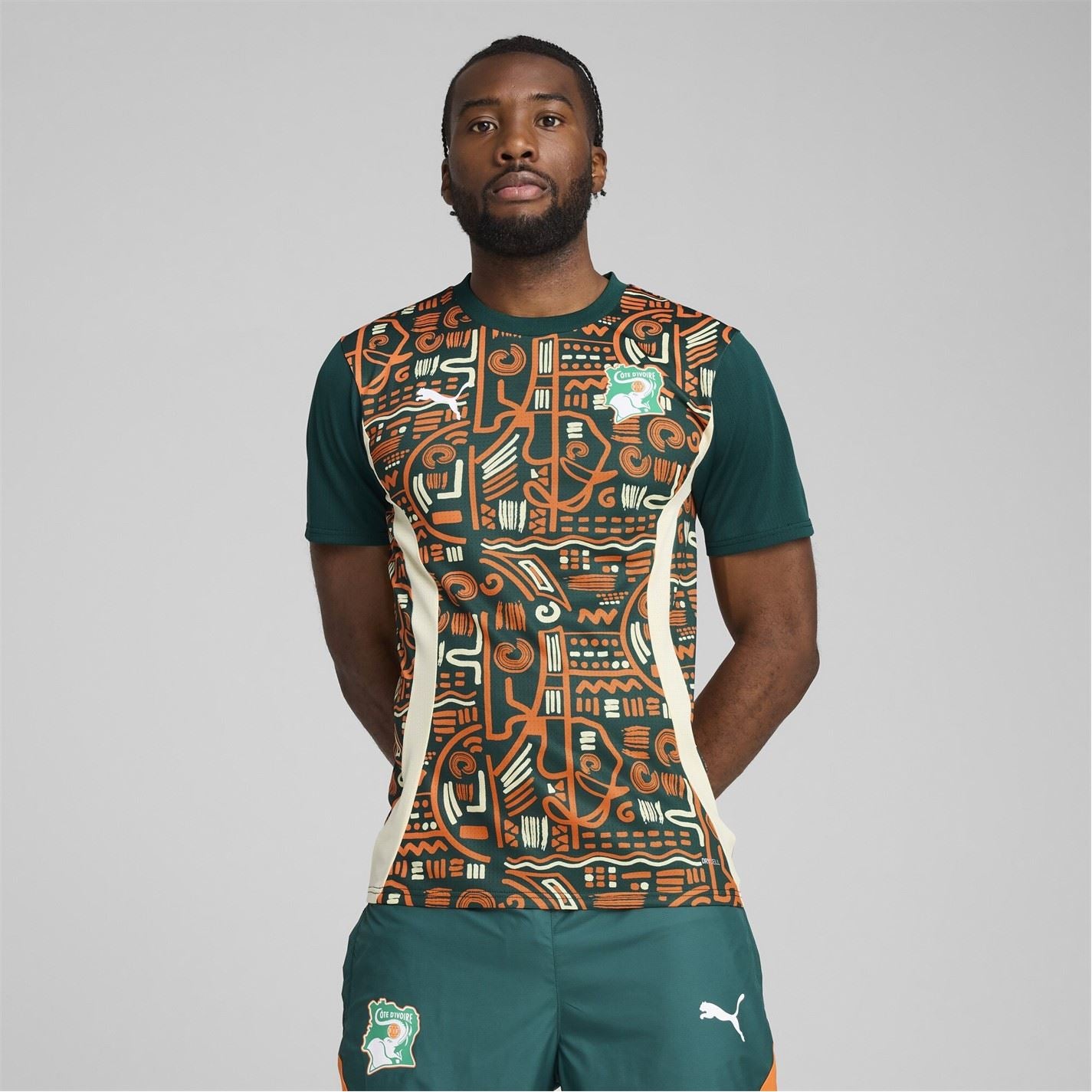 Puma Ivory Coast Pre Match Shirt 2025 Adults