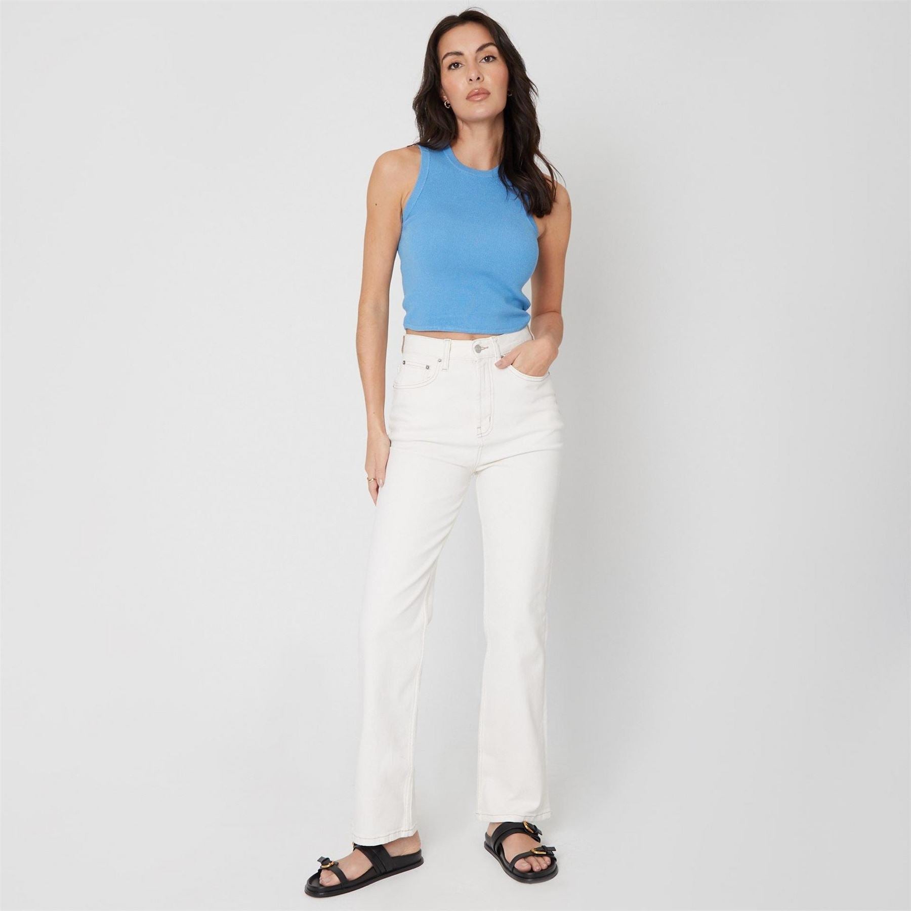 Be You Womens Crop Knitted Vest
