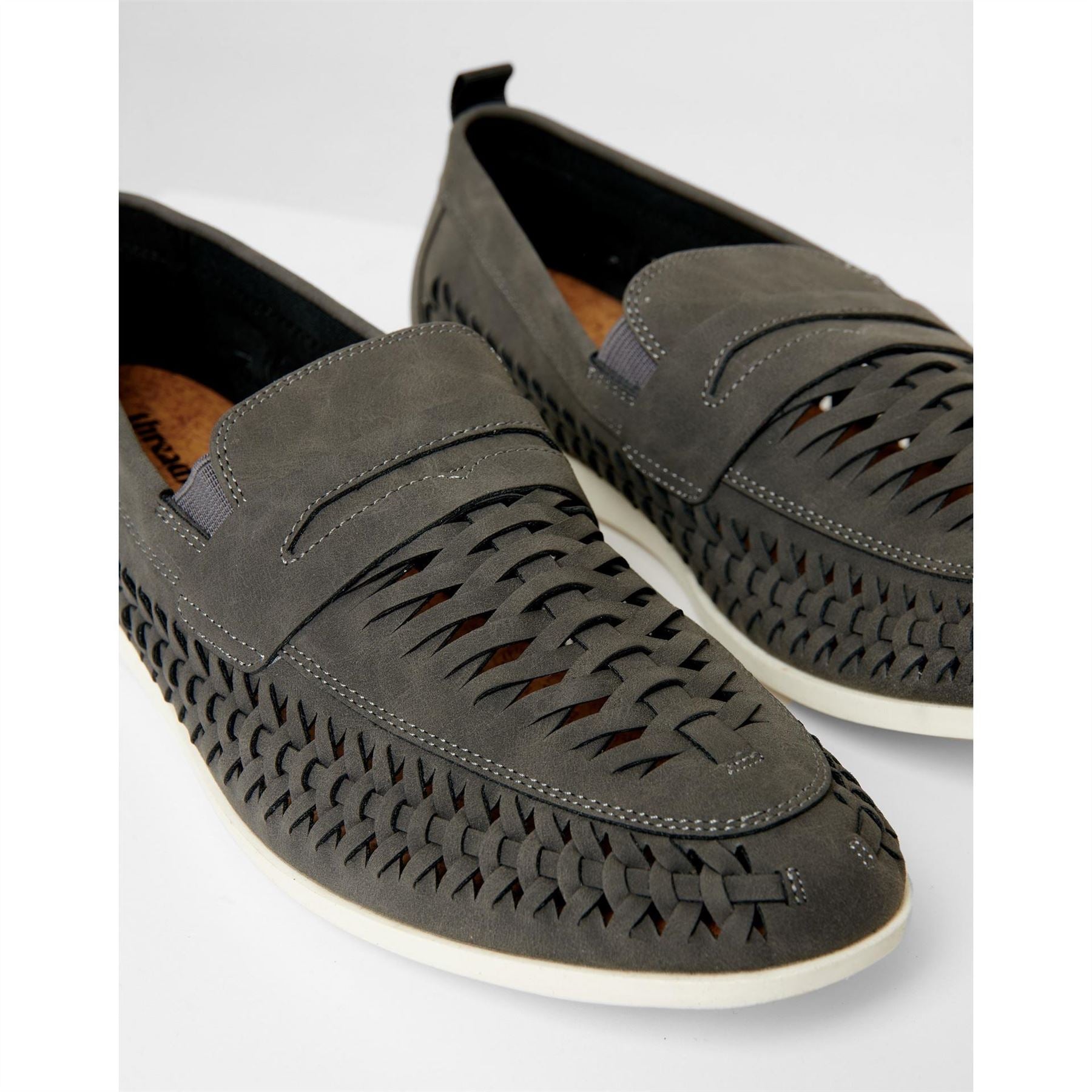 Threadbare Aaron Woven Embellished Venetian Loafers