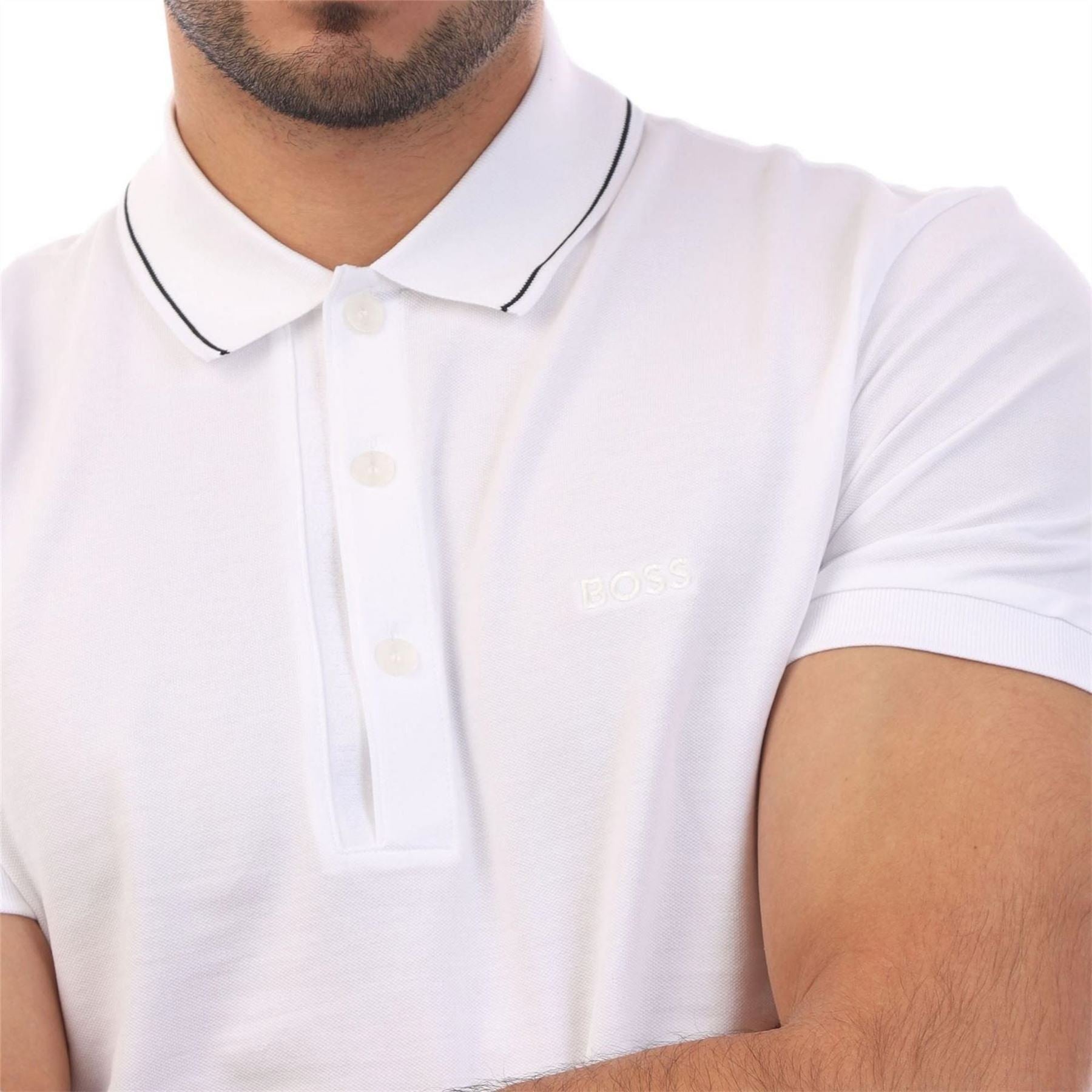 Boss 4 Slim Fit Polo Shirt With Tonal Logo