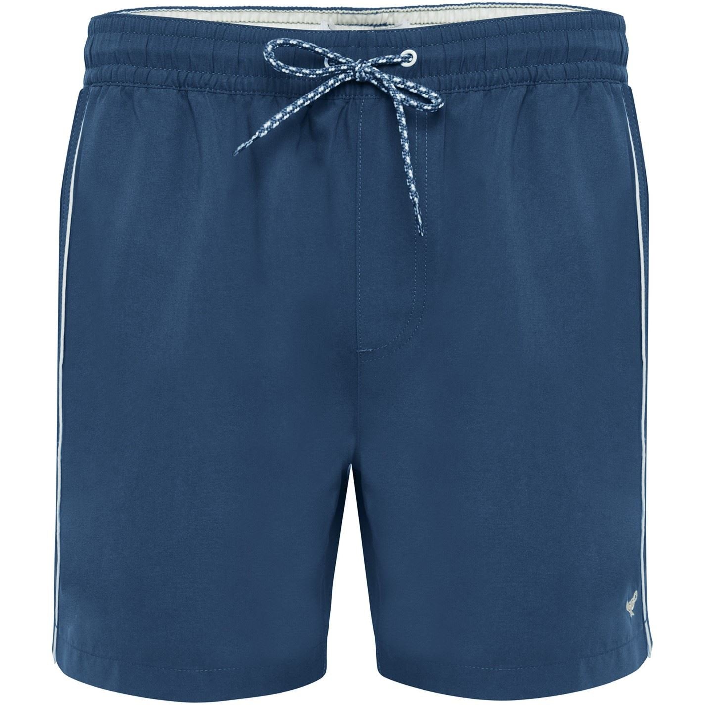 Threadbare Solid Patterned Regular Fit Swim Shorts