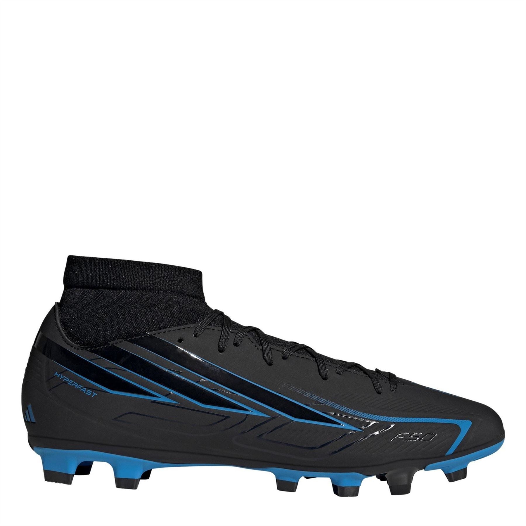 adidas Mens Hyperfast Club Mid Firm Ground   Multi Ground Football Boots