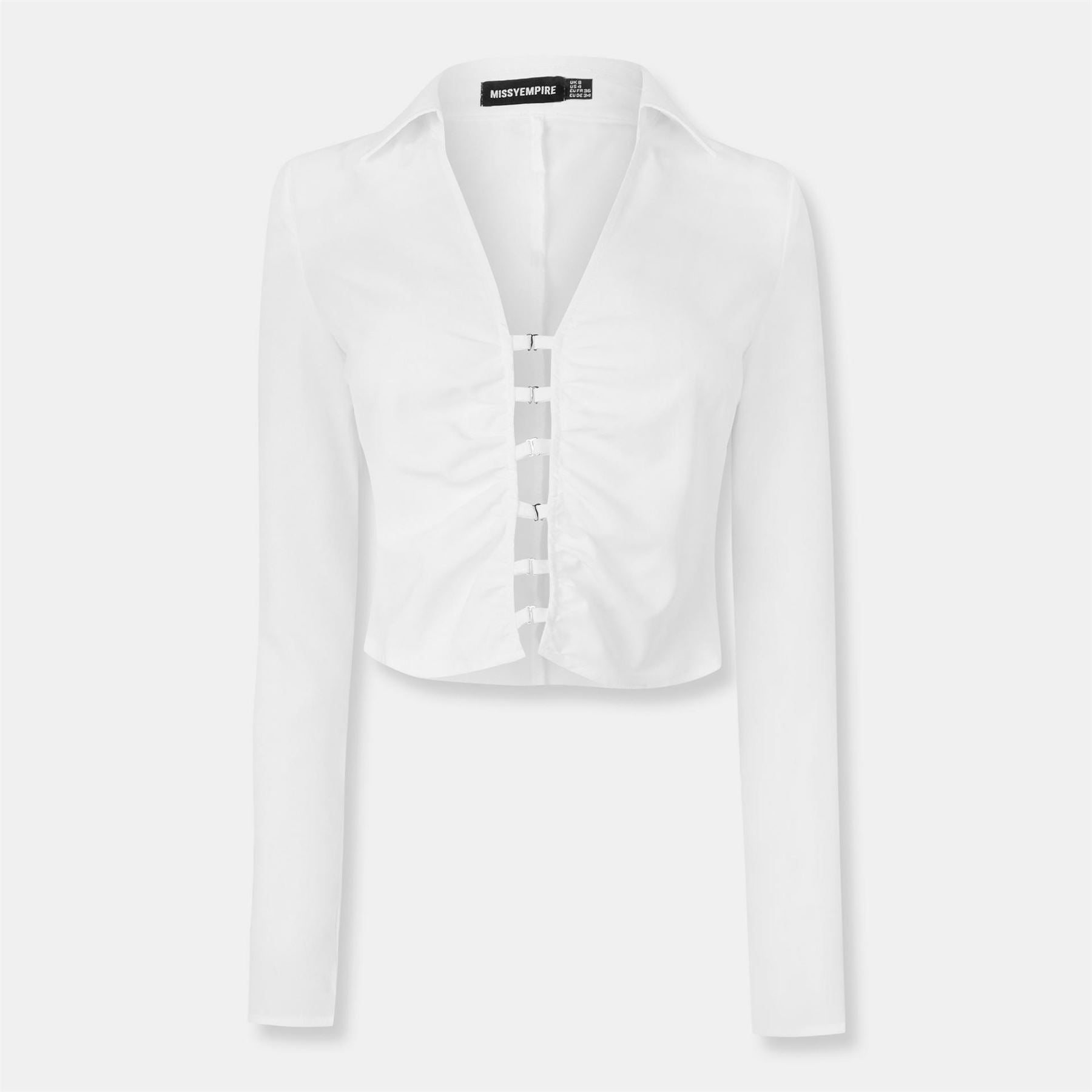 Missy Empire Fitted Shirt With Fastening Detail