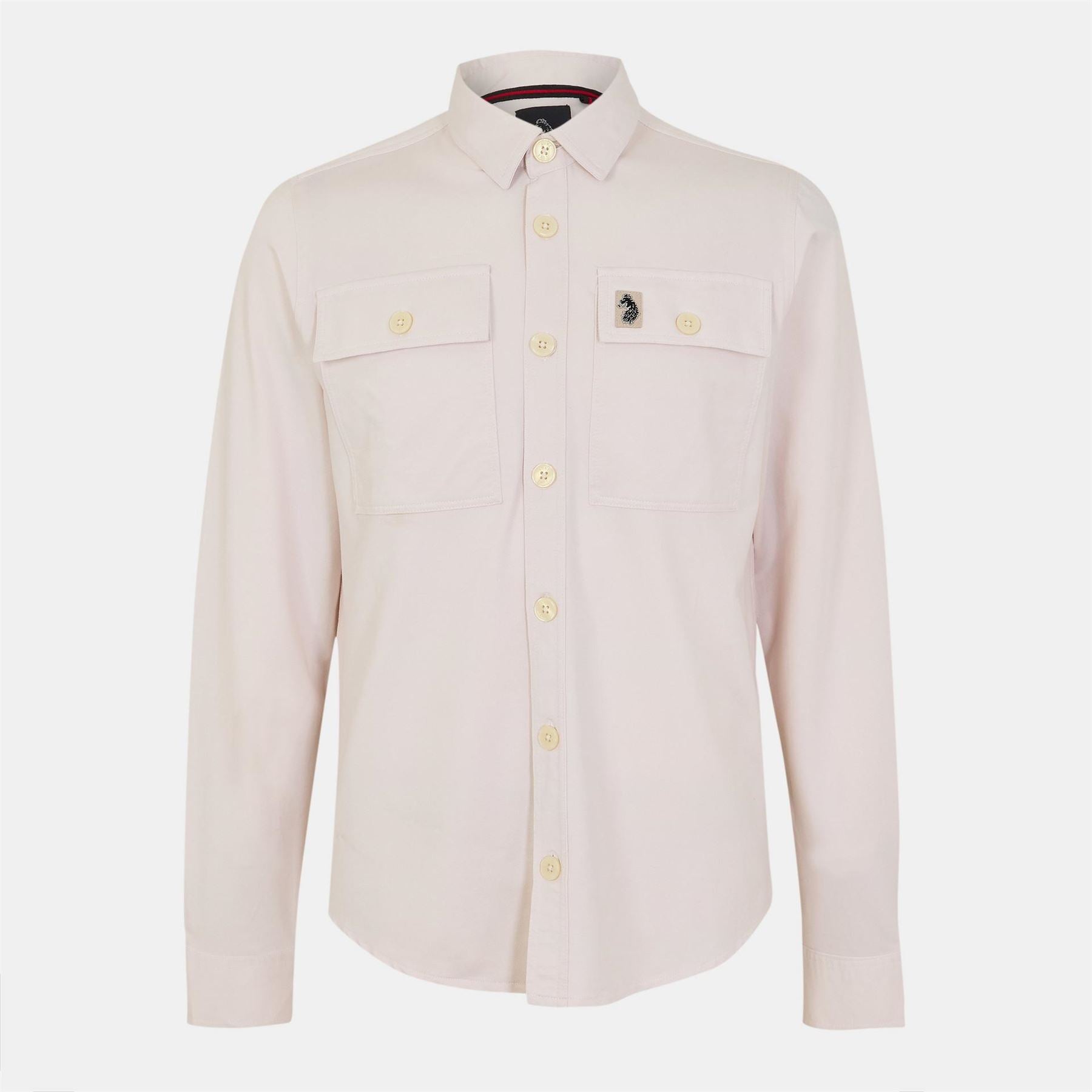 Luke Bar Fly Solid Patterned Overshirt
