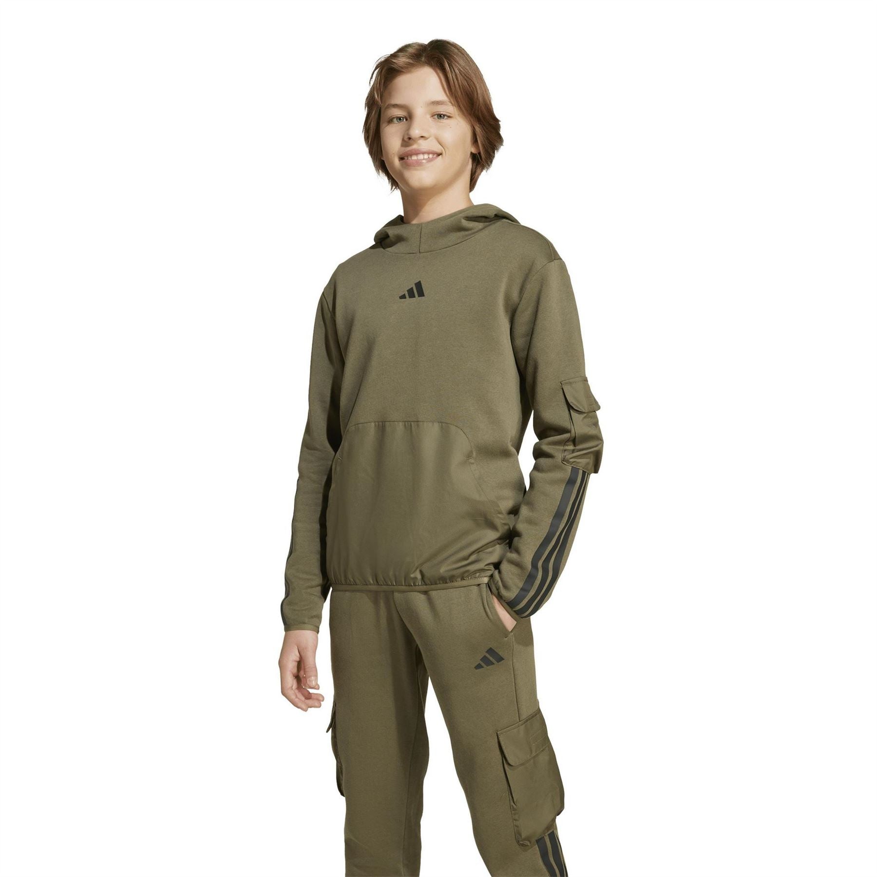 adidas Regular Fit Hooded Neck Sweatshirt
