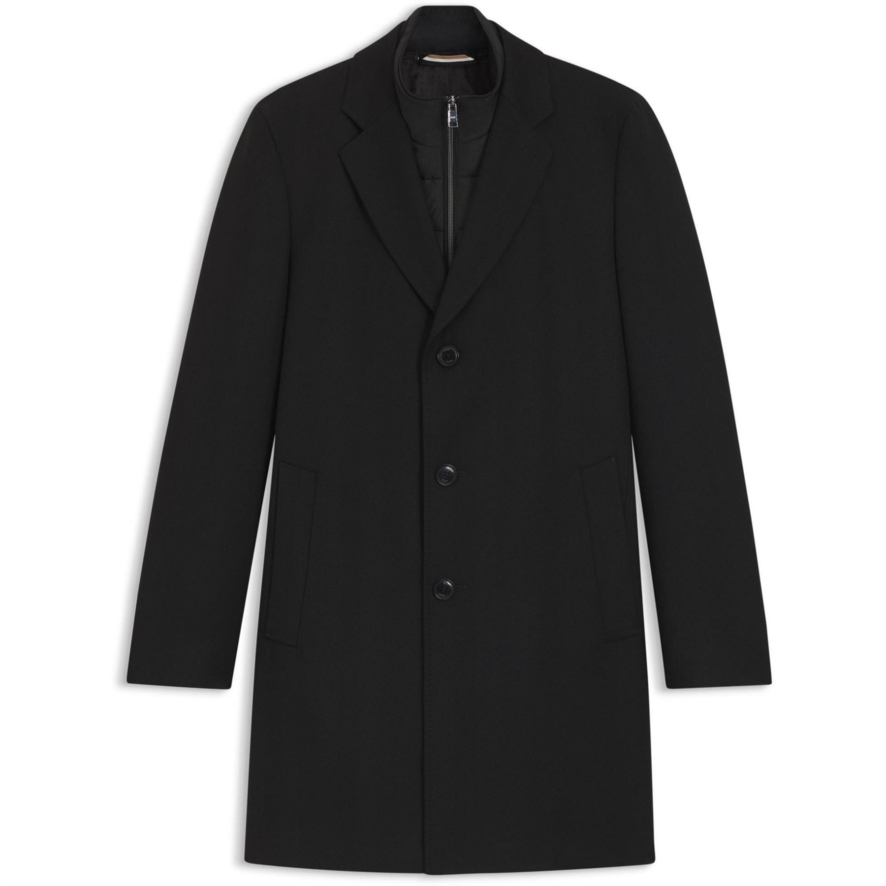 Boss BOSS Hybrid  Black Long Sleeve Overcoat
