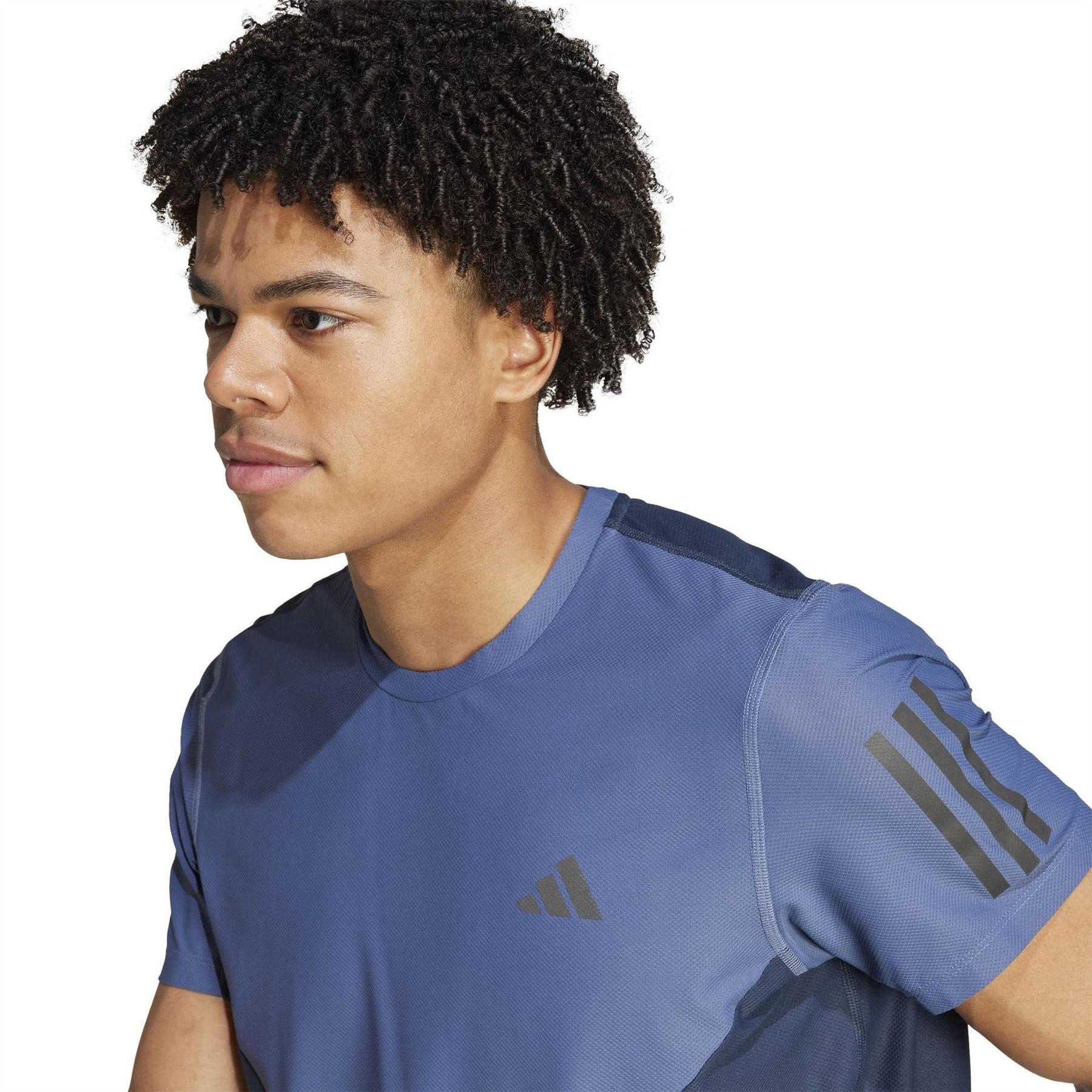 adidas Mens Own The Run Colourblock Aeroready T-Shirt