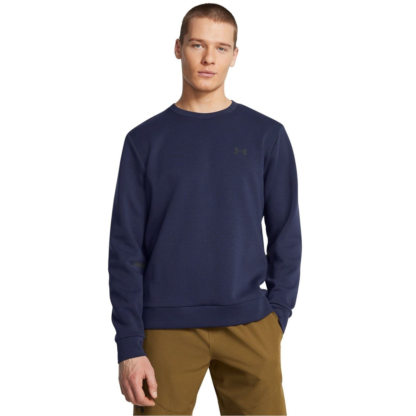 Under Armour Mens Armour Ua Unstoppable Fleece Crew Eu Sweatshirt