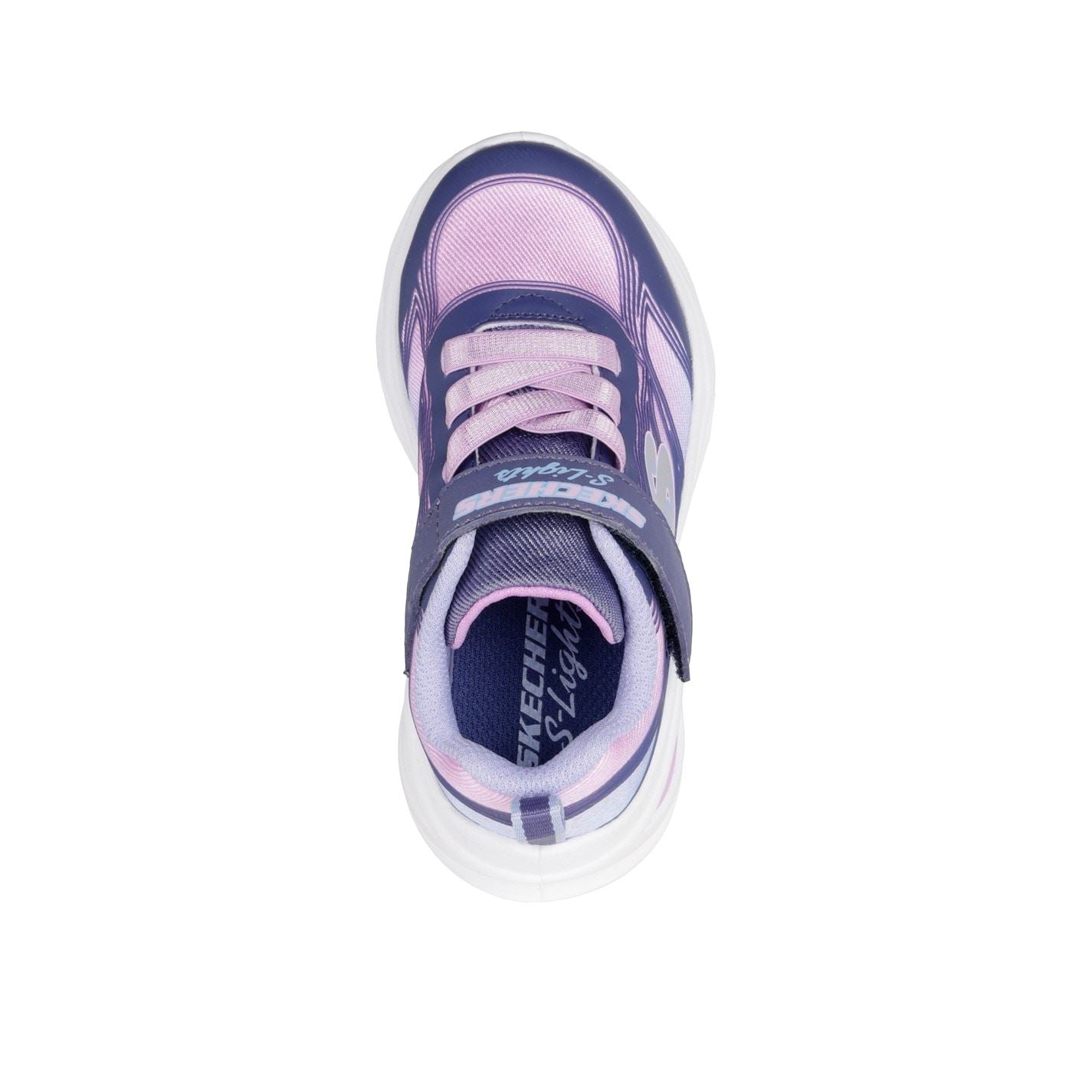 Skechers Cosmic Glow Metallic Light Up Toe Sneakers