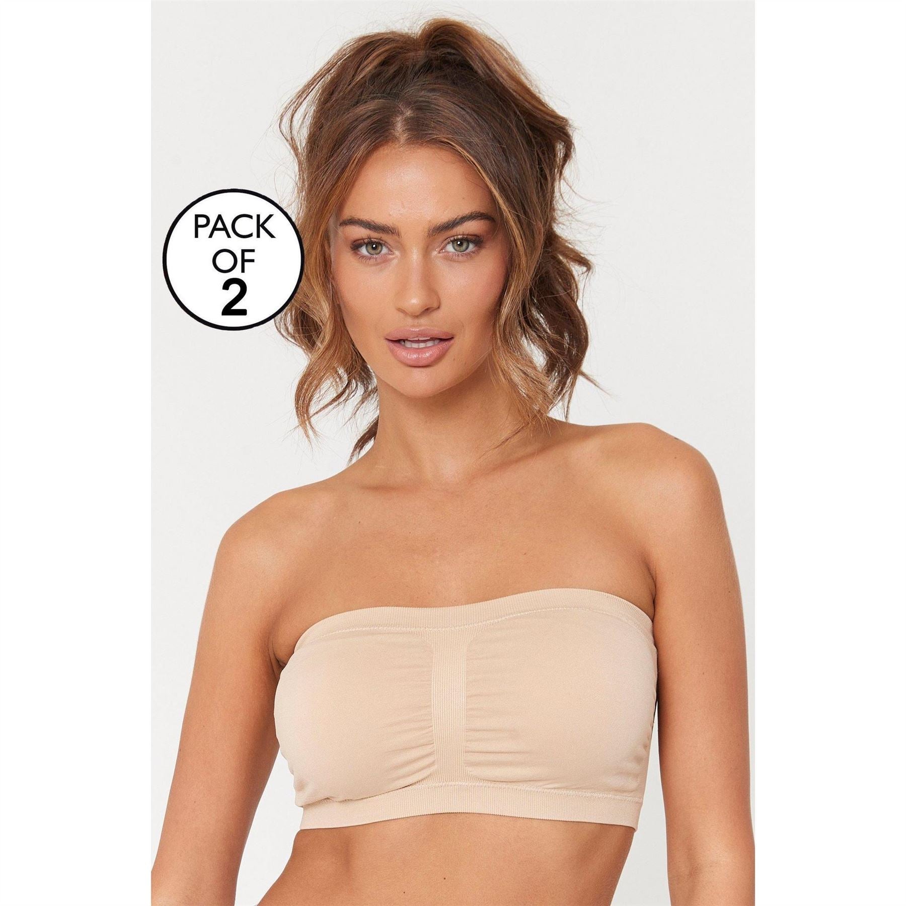 Be You 2 Pack Bandeau Non Wired Bra