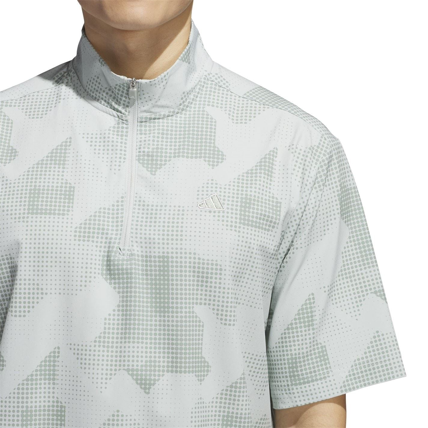 adidas Mens Go To Dwr Short Sleeve Half Zip Pullover