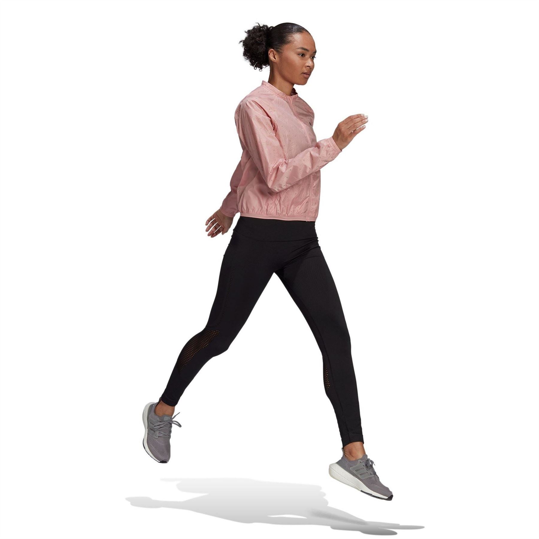 adidas Water Resistant Long Sleeve Performance Running Jacket
