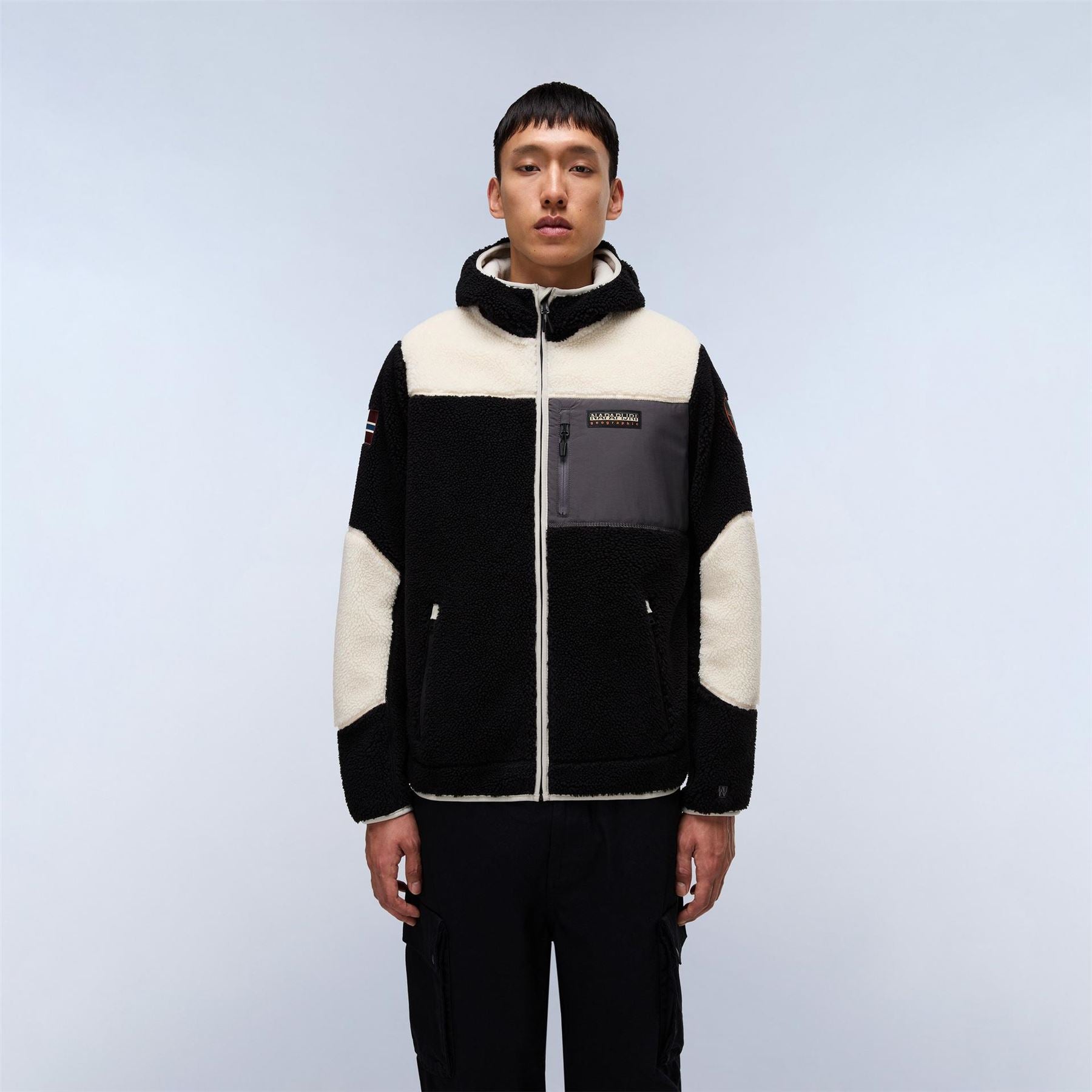 Napapijri Mens Yupik Full Zip Fleece Hoodie