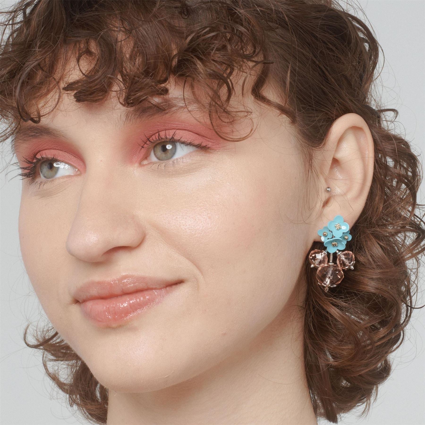 All We Are Floral Embroidered Dangle Earrings