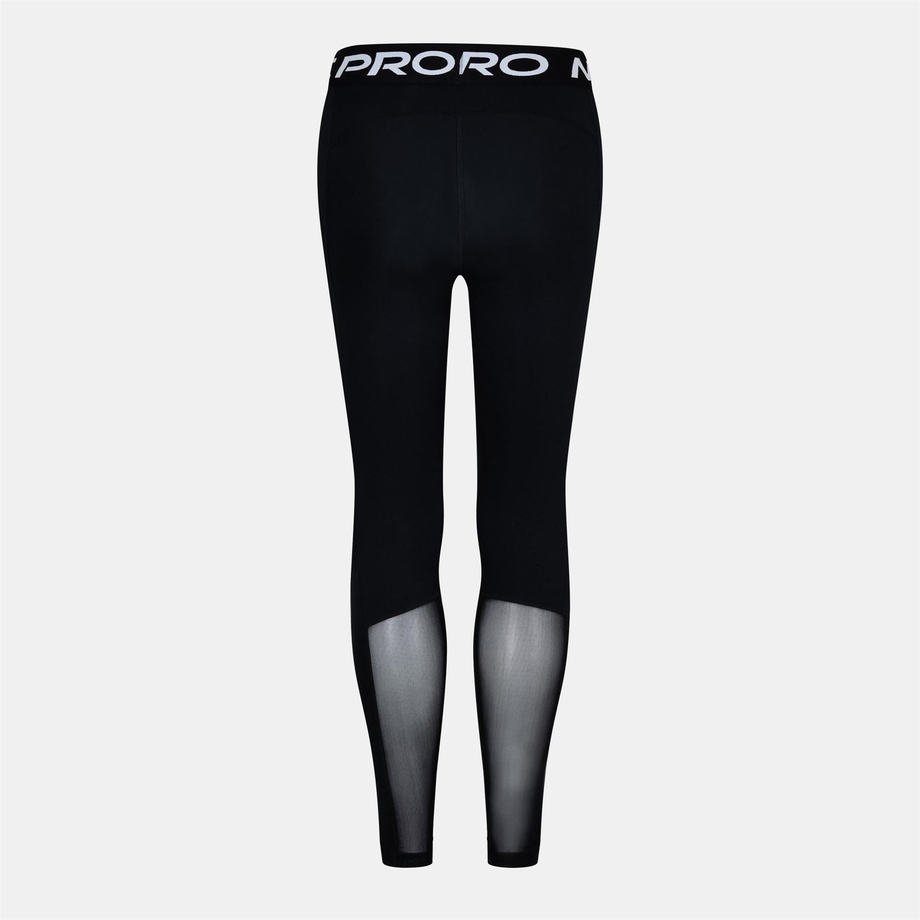 Nike Womens Pro Mid Rise Mesh Panelled Leggings