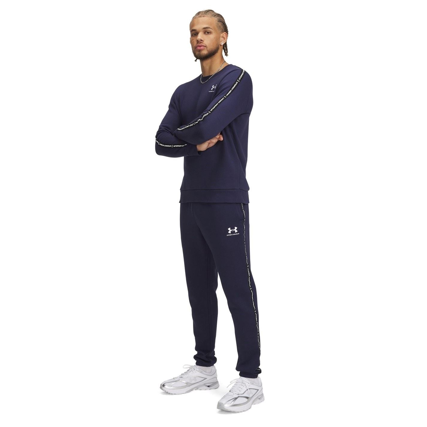 Under Armour Icon Taping Closed Hem Fleece Joggers