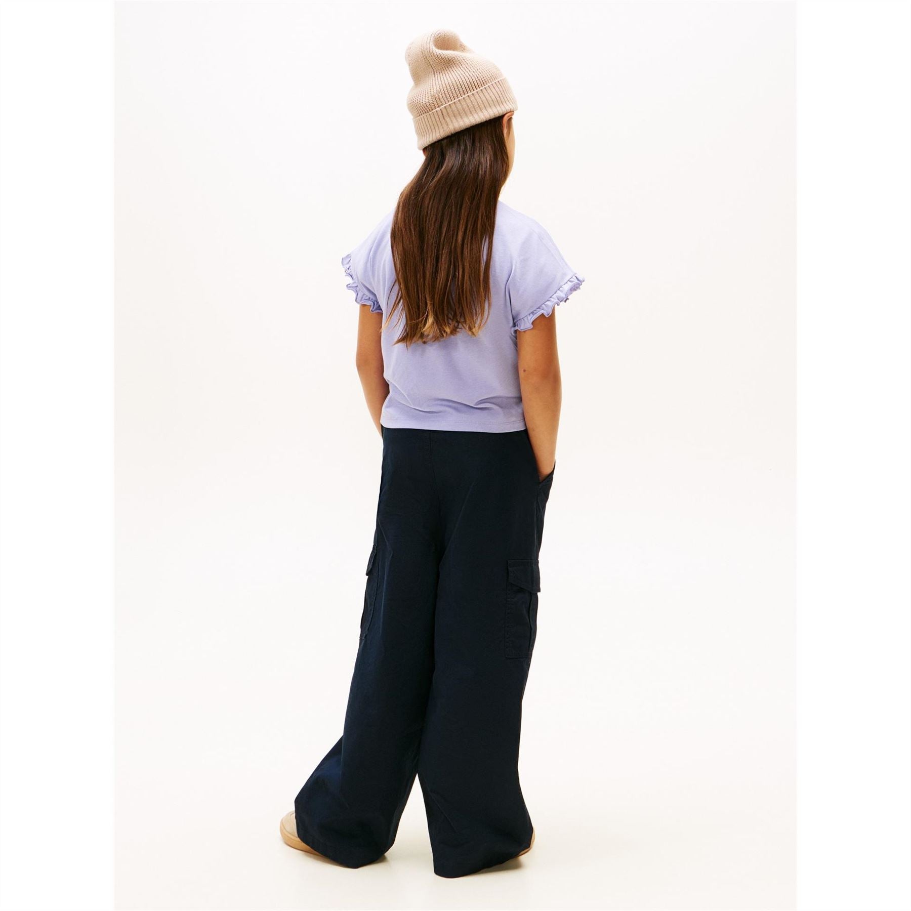 Tommy Hilfiger Essential Crew Neck Ruffle Sleeve T-Shirt