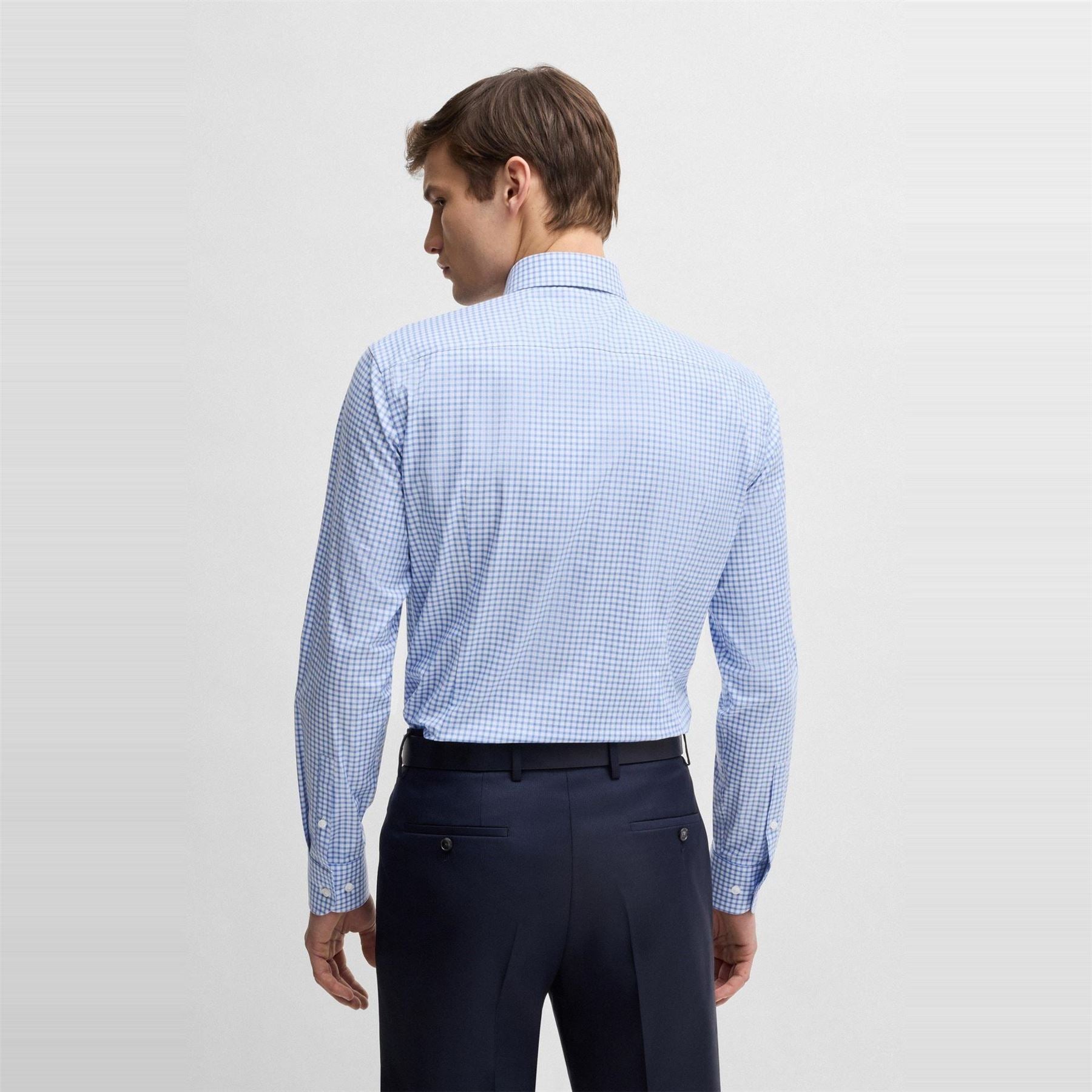Boss Hbb Hhank Spread C1 Plain Long Sleeve Shirt