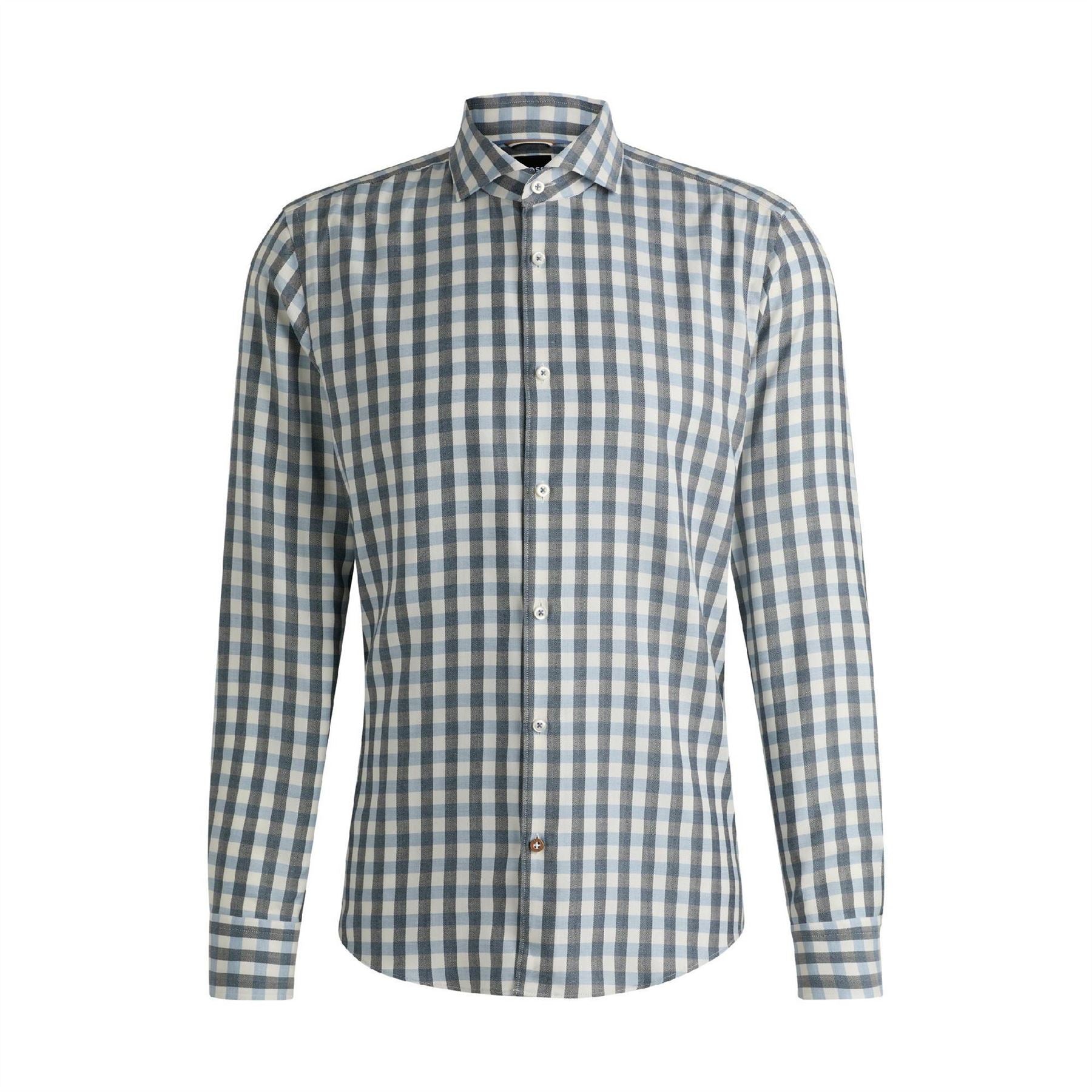 Boss Spread Collar Long Sleeve Regular Fit Oxford Shirt