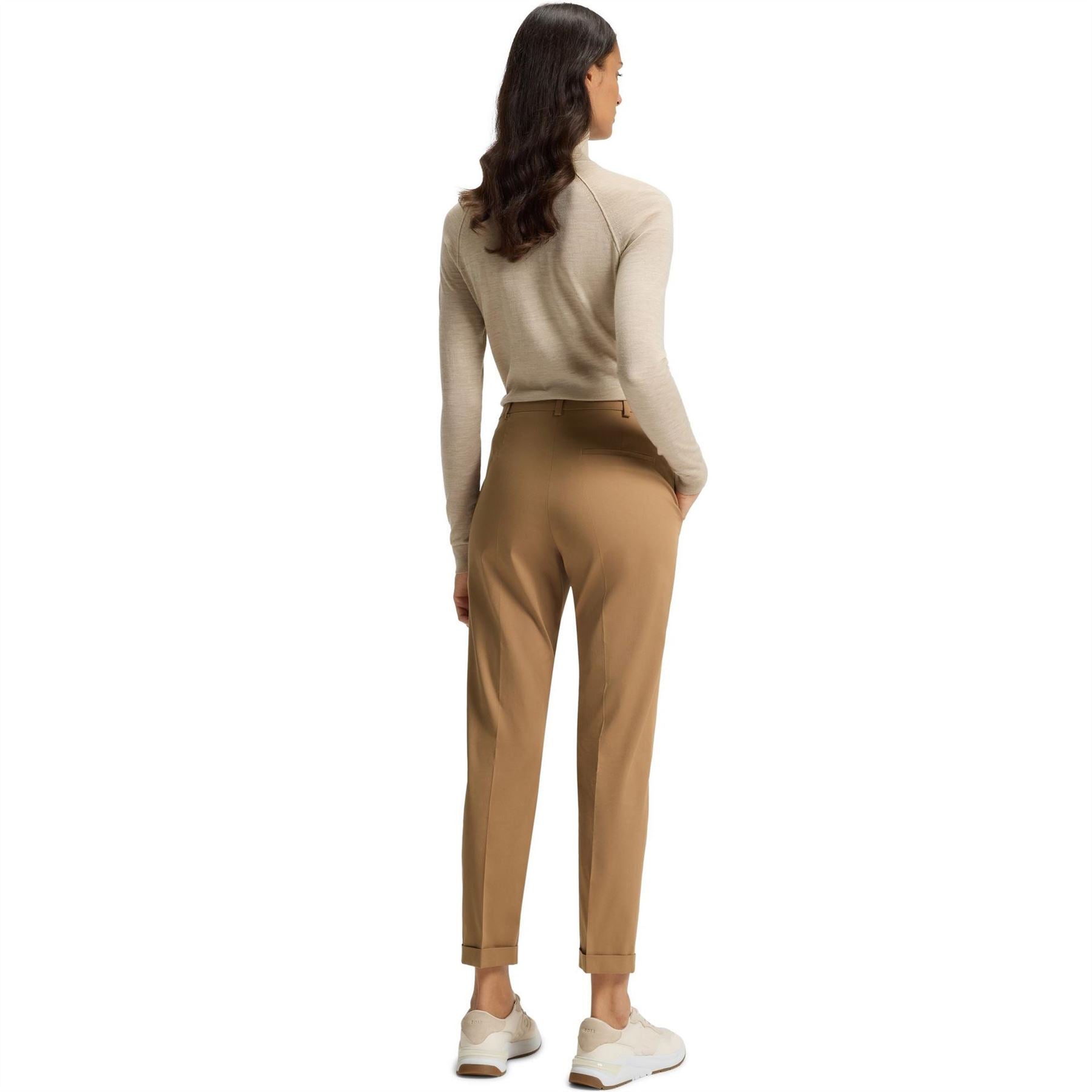 Boss Tachinoa Solid Patterned Straight Chinos