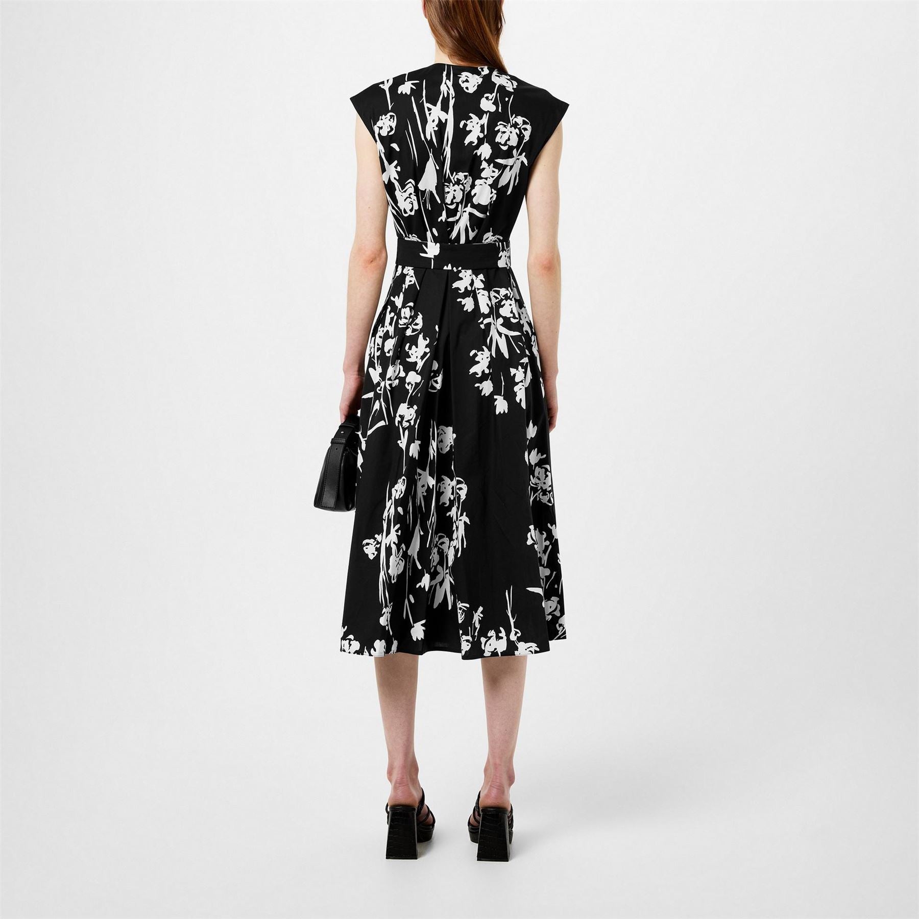 Marella V-Neck Midi Wrap Dress