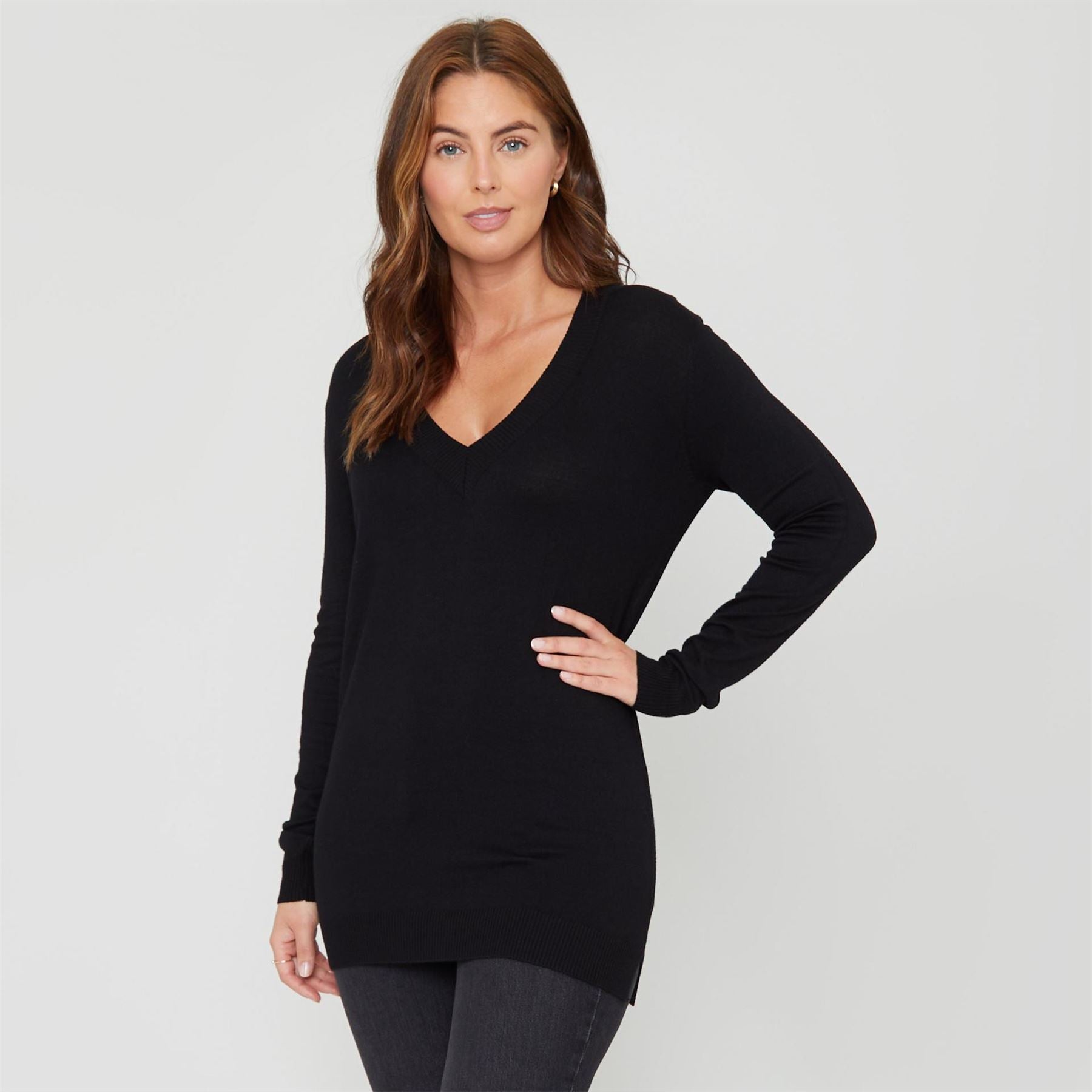 Be You Regular Fit V-Neck Long Sleeve Sweater